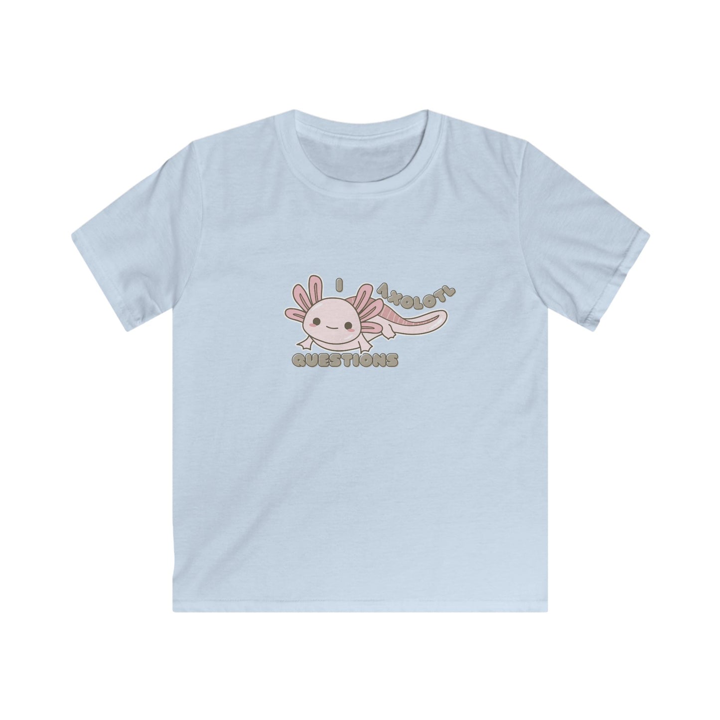 I Axolotl Questions Kids T-Shirt – Cute Axolotl Design