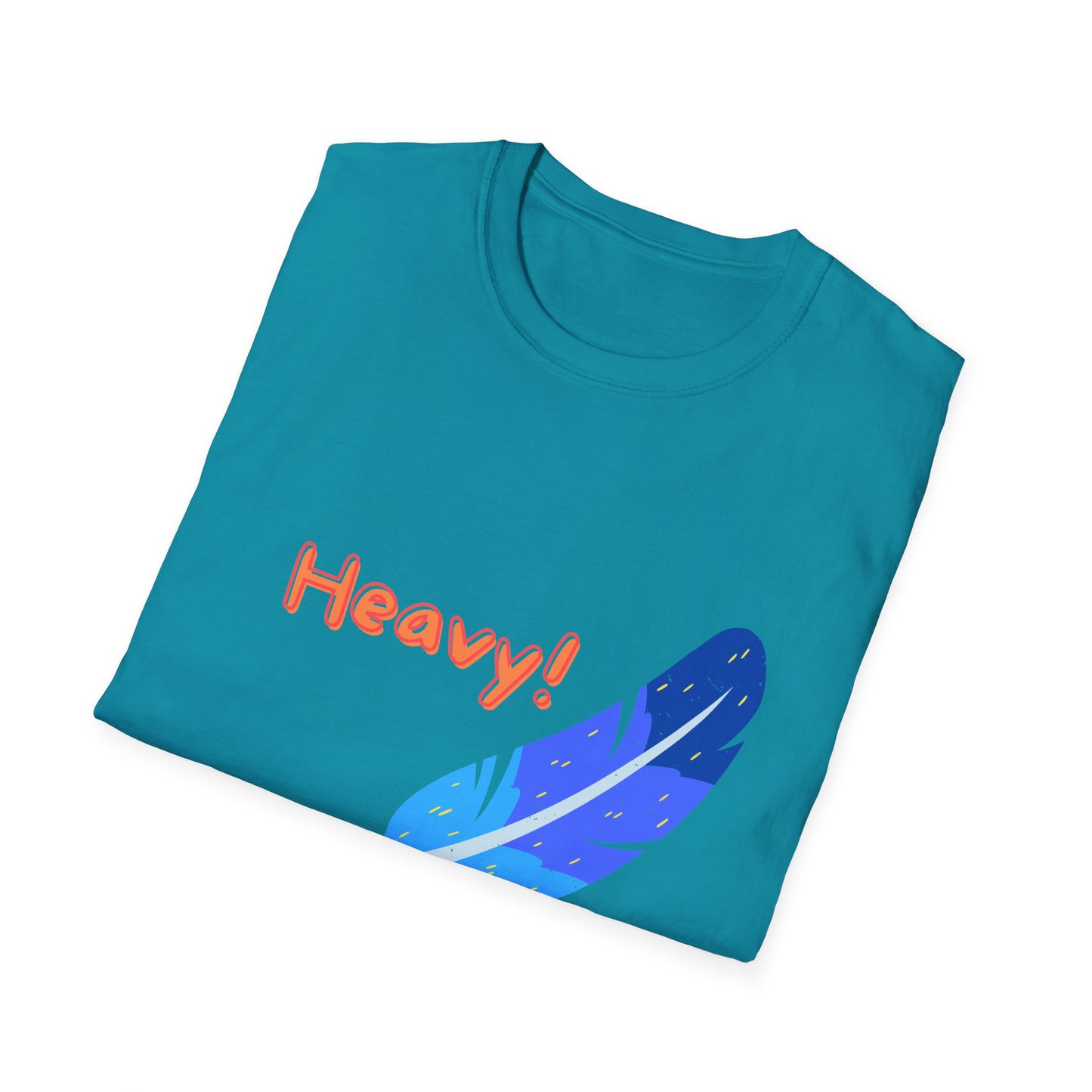 Heavy! Feather Wand T-shirt – Fun Playful Quote Shirt