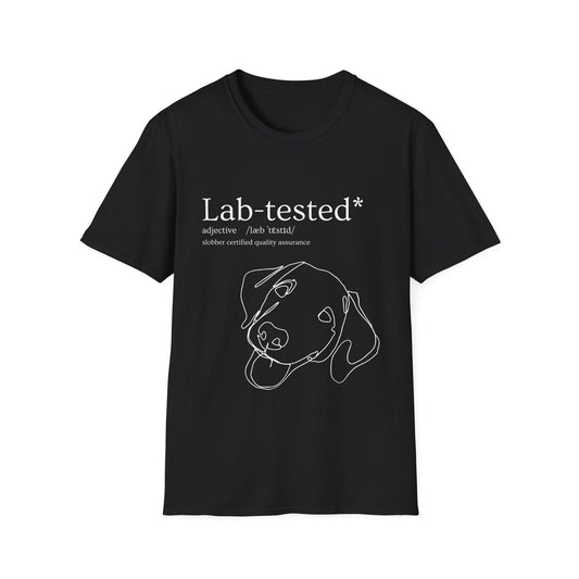 Lab-Tested: Slobber Certified Quality Assurance Labrador T-Shirt