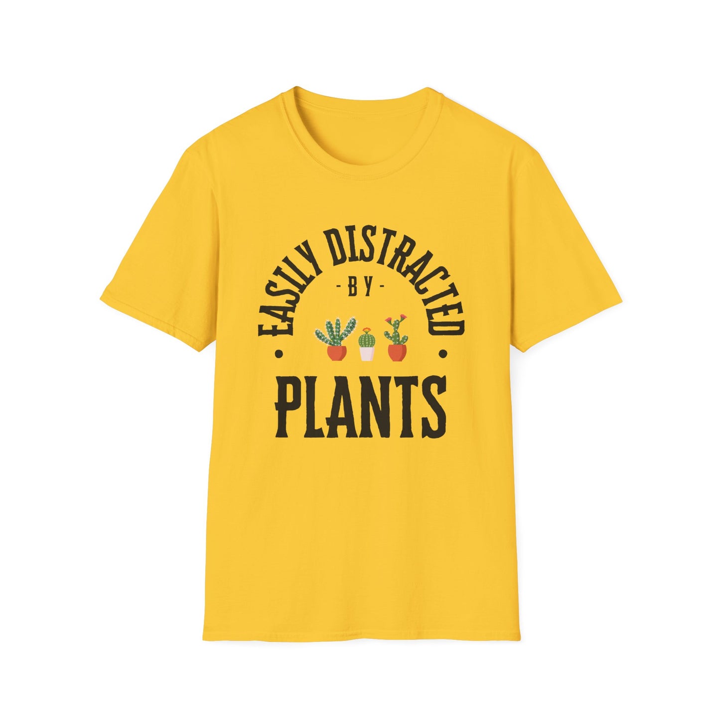 Plant Lover Softstyle T-Shirt - Easily Distracted By Plants