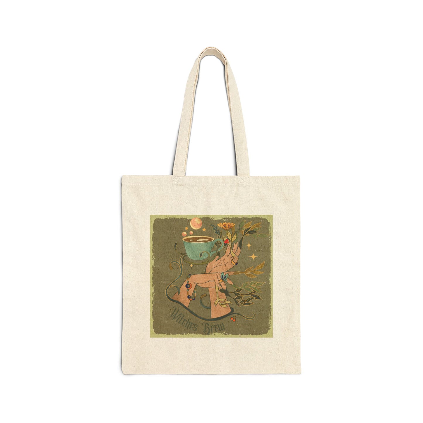 Canvas Tote Bag - Witches Brew Design