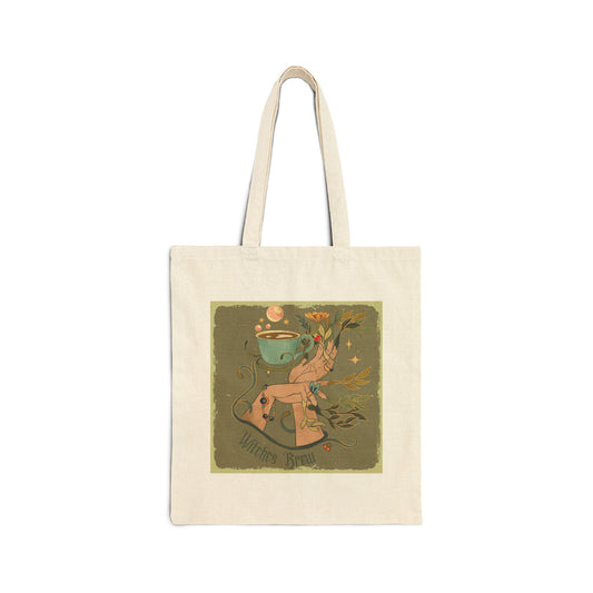 Canvas Tote Bag - Witches Brew Design