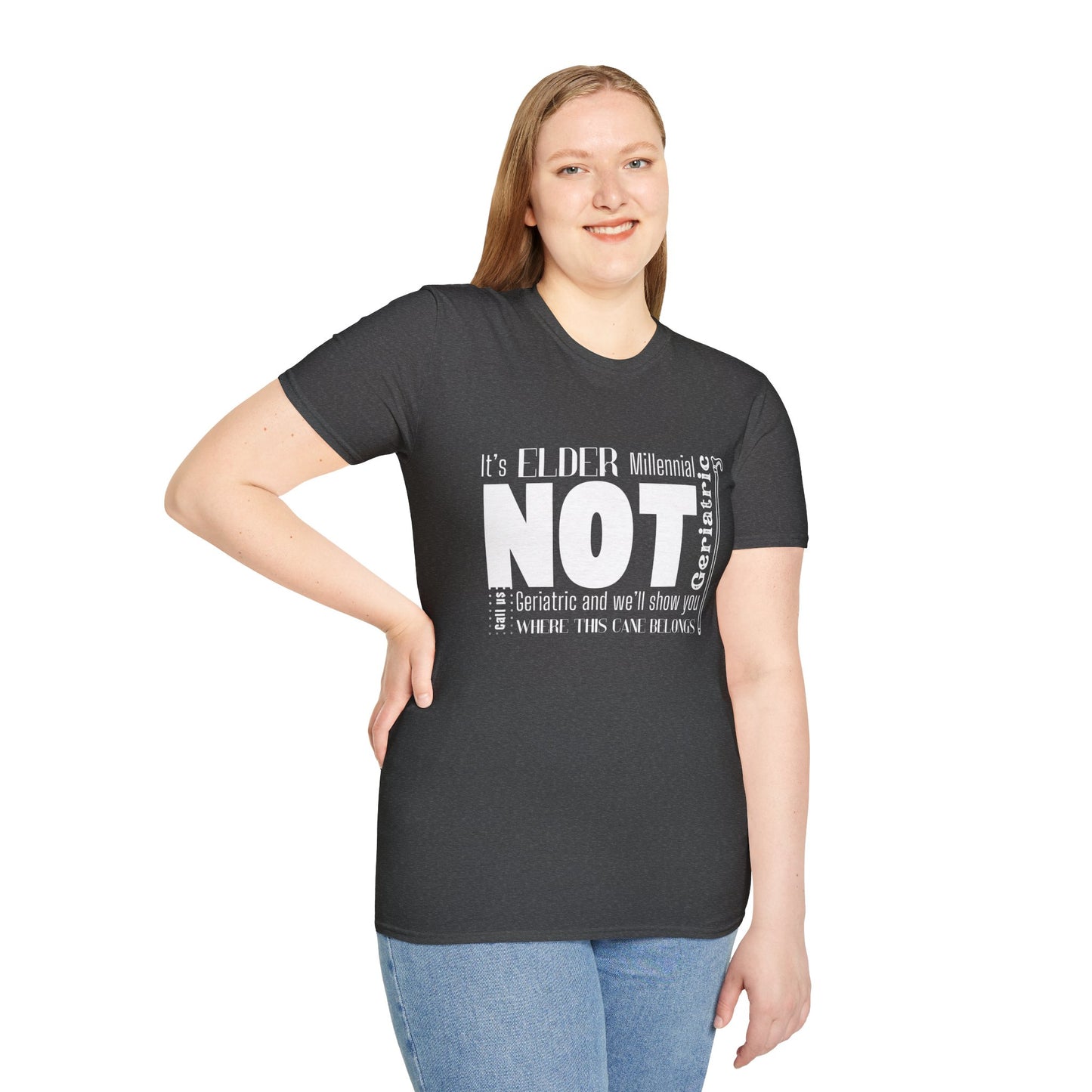 It's Elder Millennial, Not Geriatric T-Shirt – Funny Millennial Humor Shirt