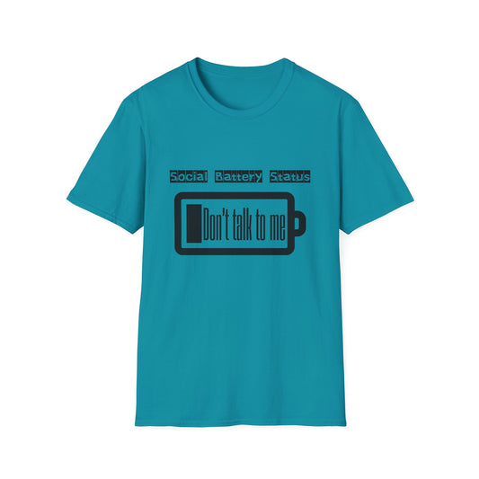 Graphic Tee Social Battery Status T-Shirt