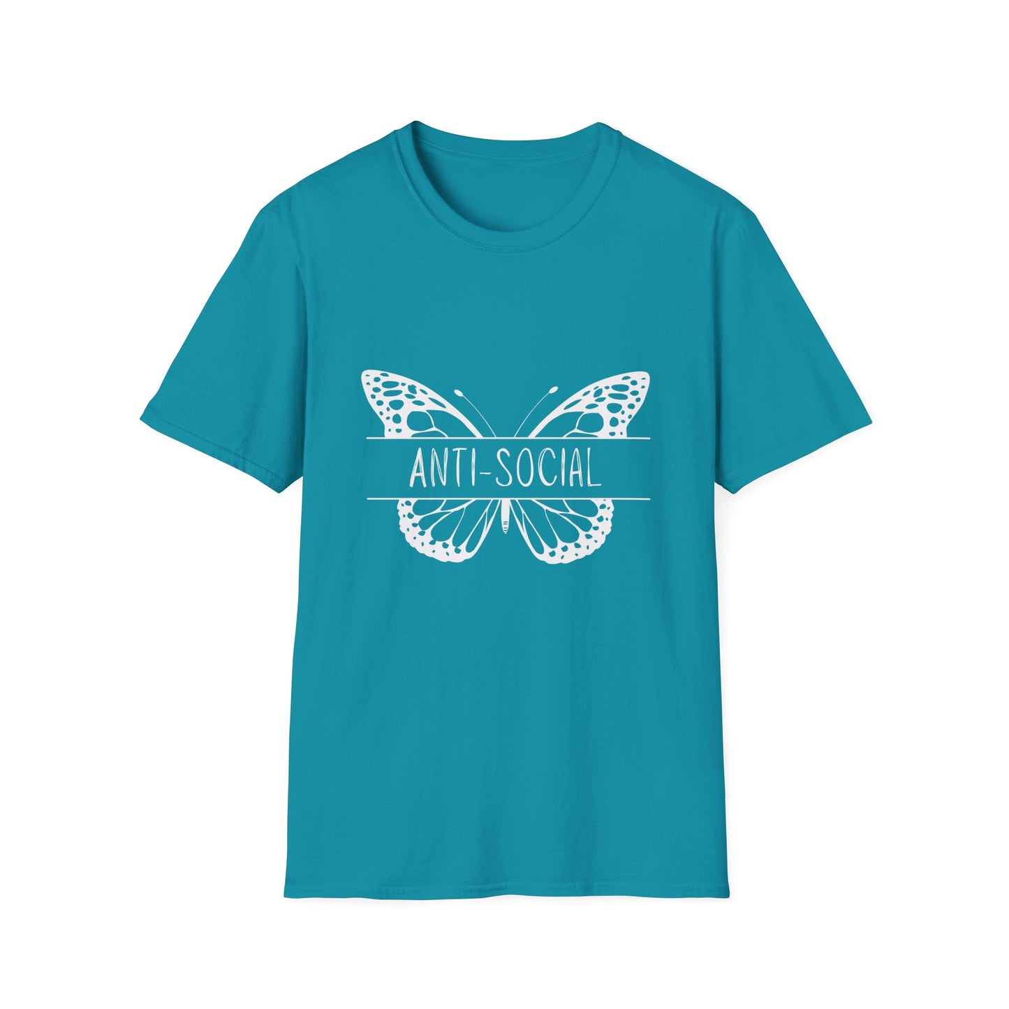 Unisex T-Shirt Anti-Social Butterfly Design