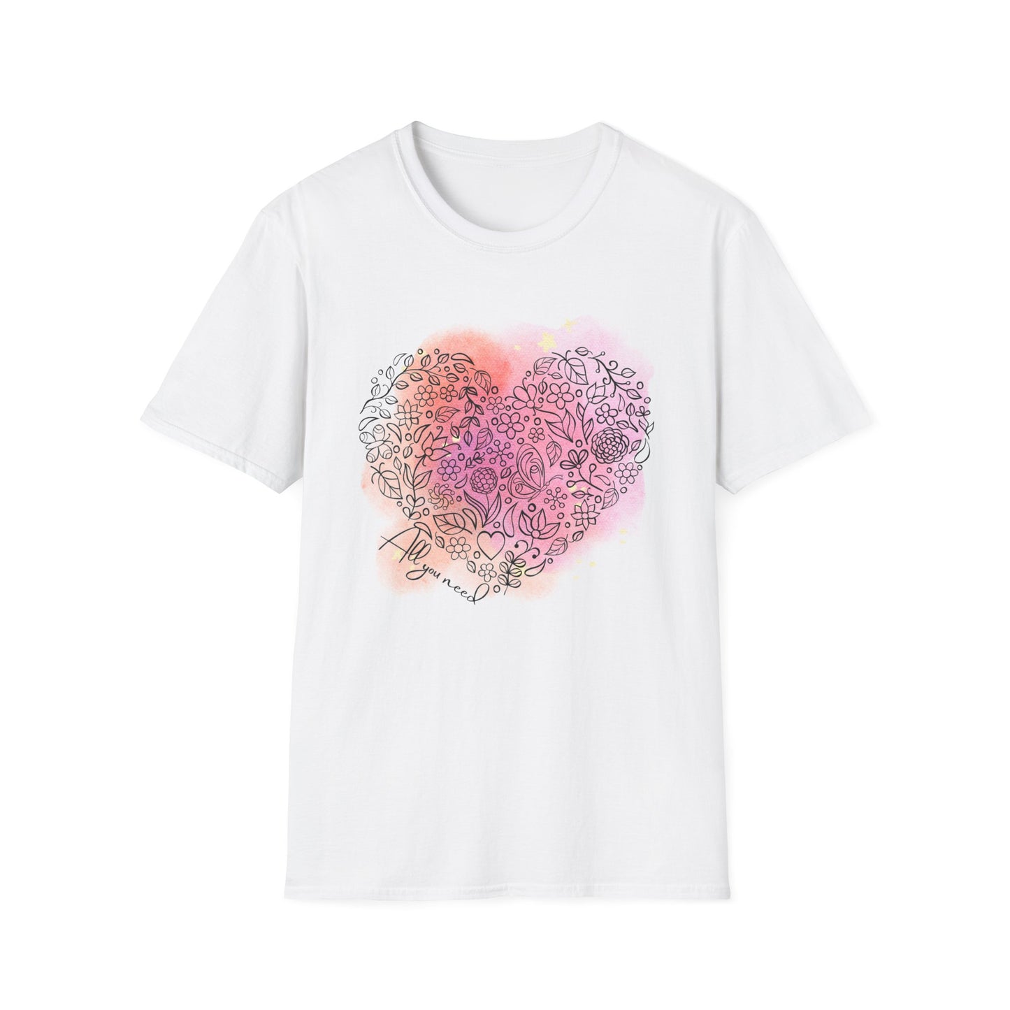 All You Need Heart Graphic T-Shirt