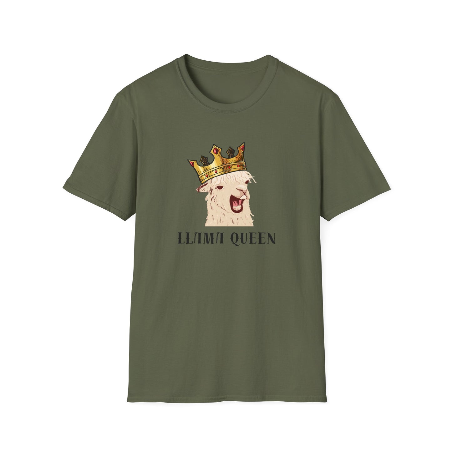 Llama Queen" Funny Llama T-Shirt