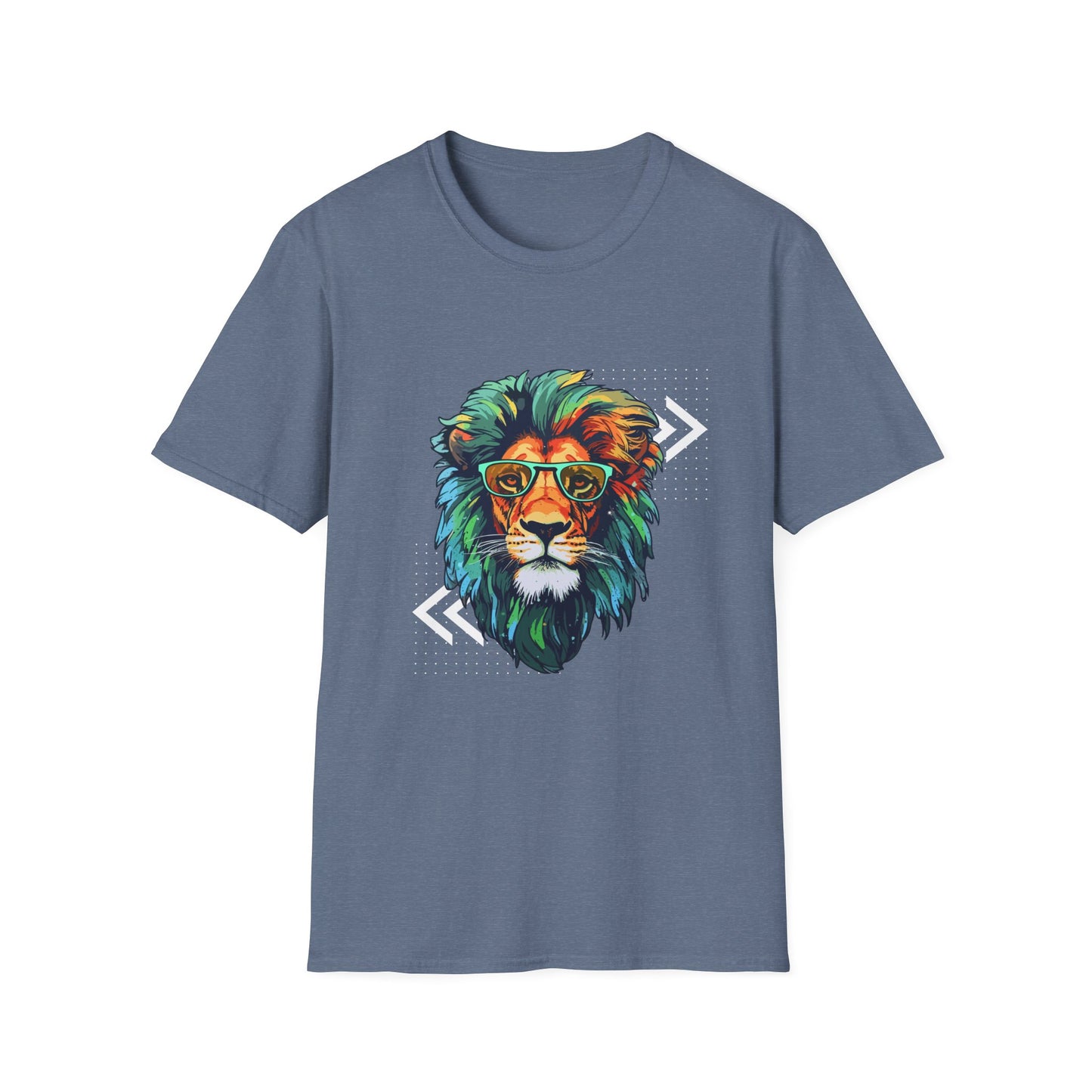 Graffiti-Style Lion with Glasses T-Shirt