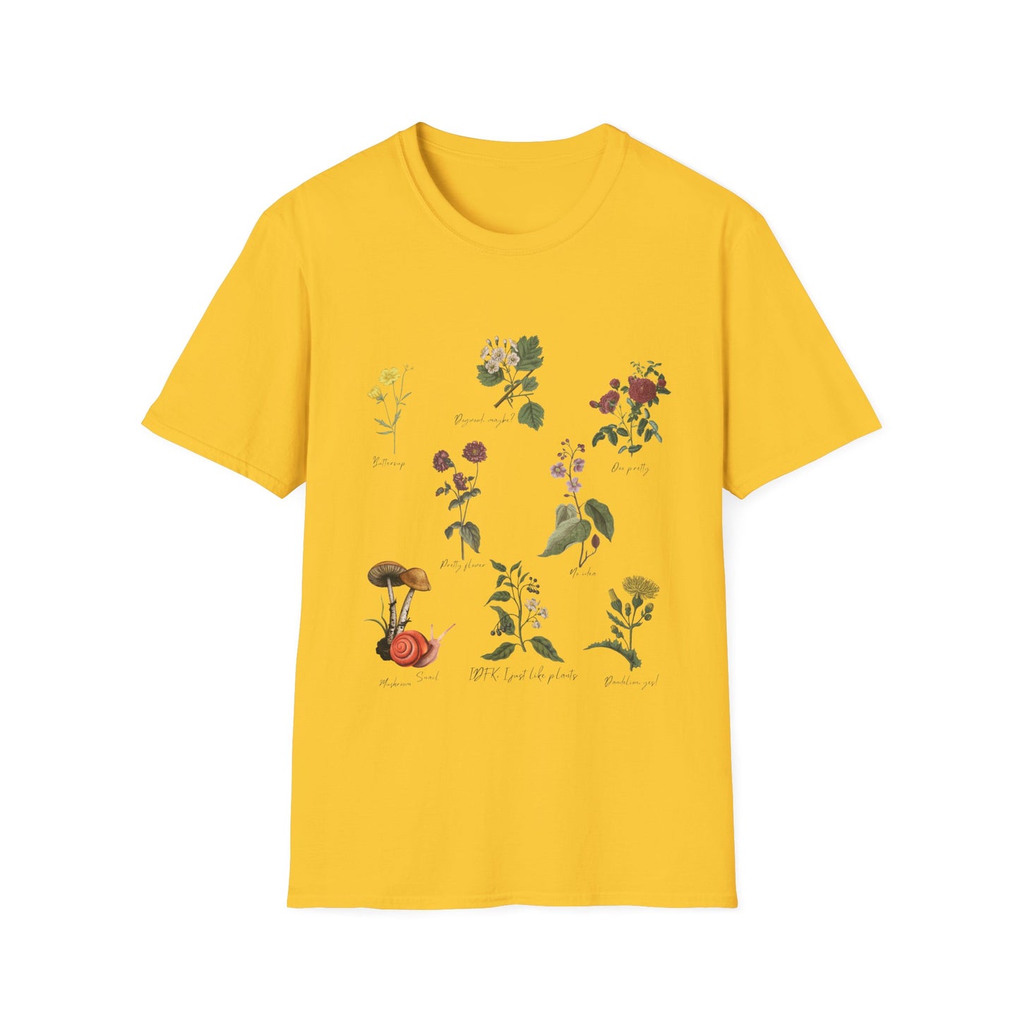 Plant Lover T-Shirt - Random Plants Design