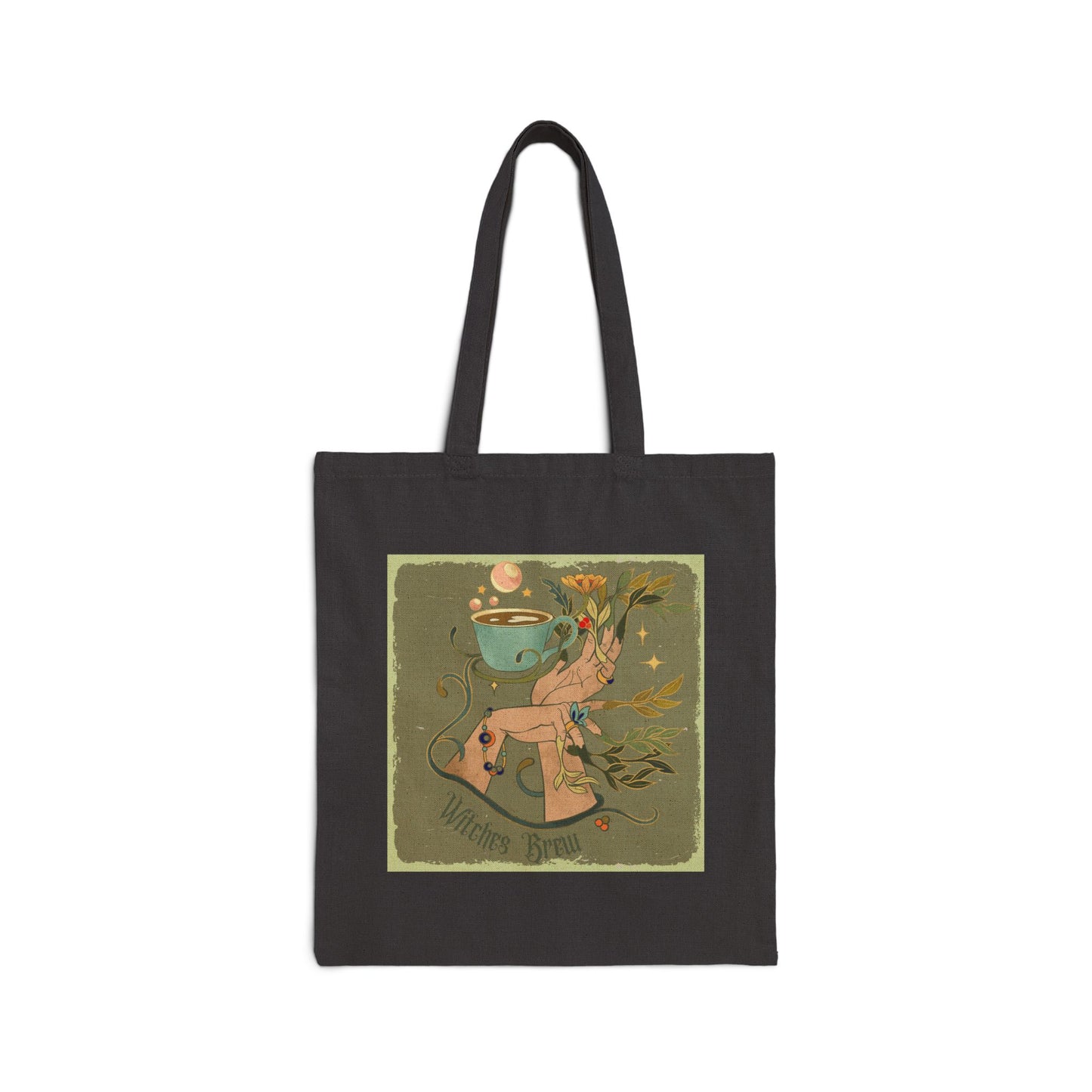 Canvas Tote Bag - Witches Brew Design