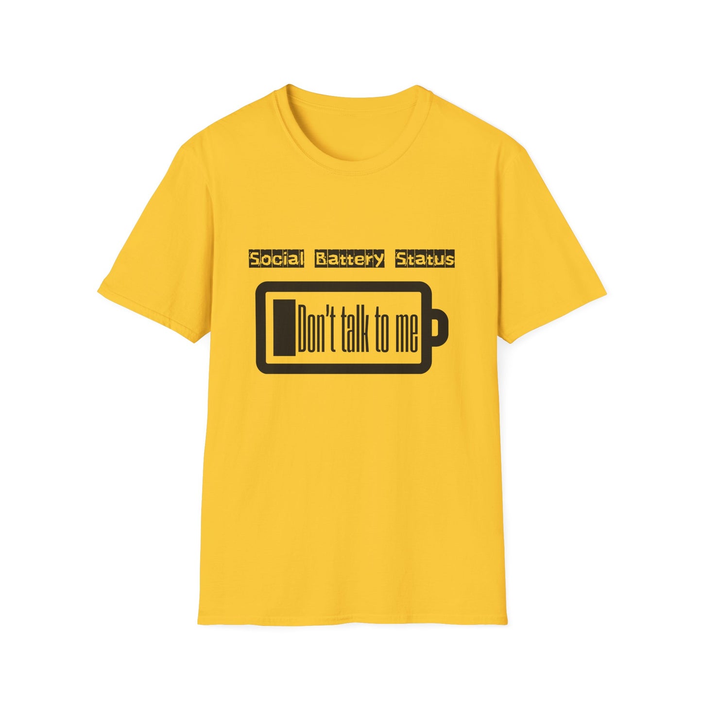 Graphic Tee Social Battery Status T-Shirt