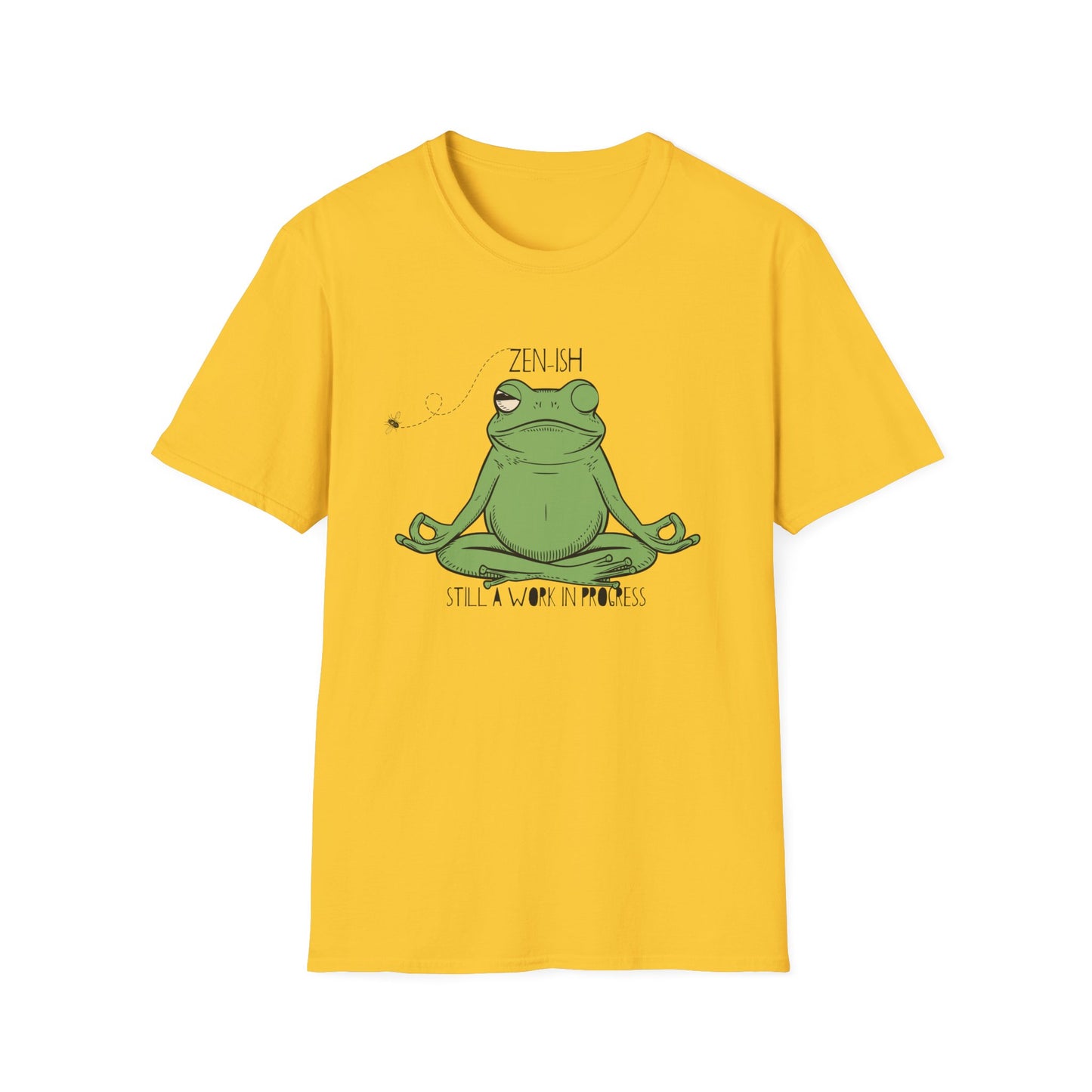 Frog Meditation T-Shirt - "Zen-ish... Still a Work in Progress