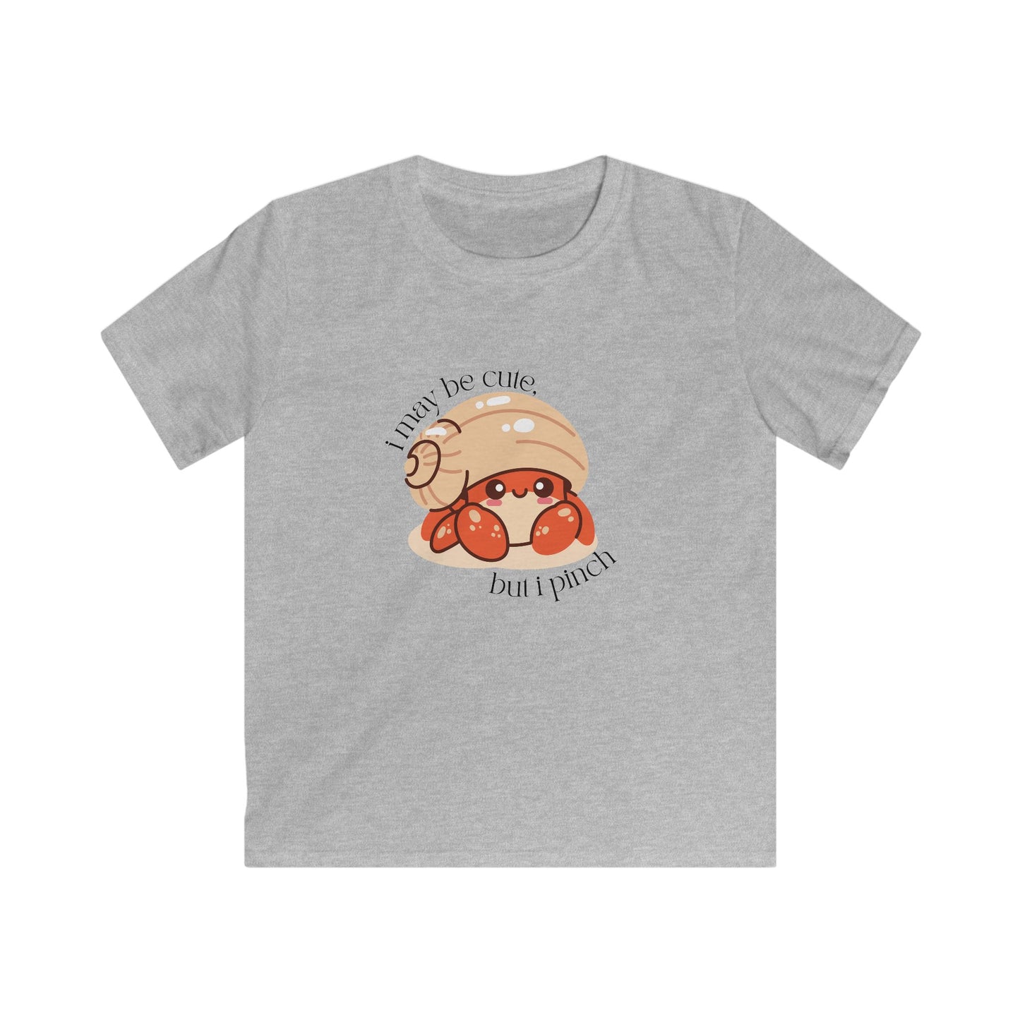 I May Be Cute But I Pinch" Kids Hermit Crab T-Shirt