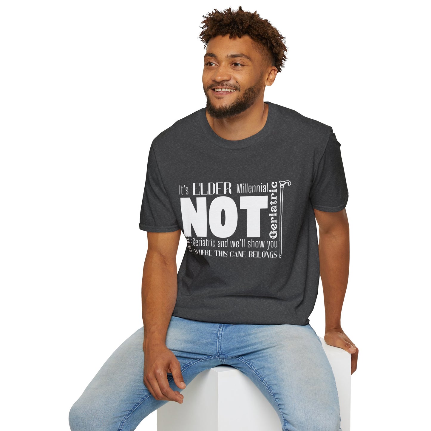 It's Elder Millennial, Not Geriatric T-Shirt – Funny Millennial Humor Shirt