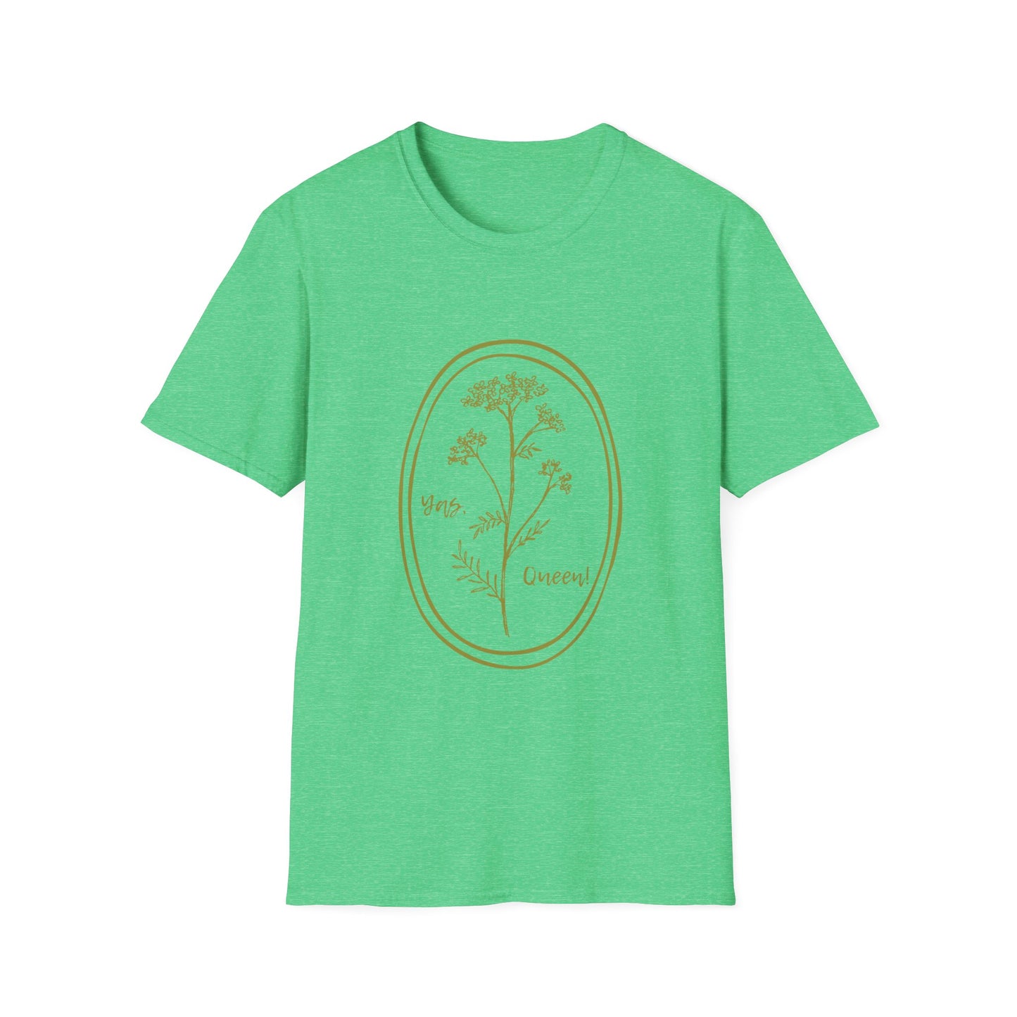 Queen Anne's Lace Unisex T-Shirt with 'Yas Queen' Text