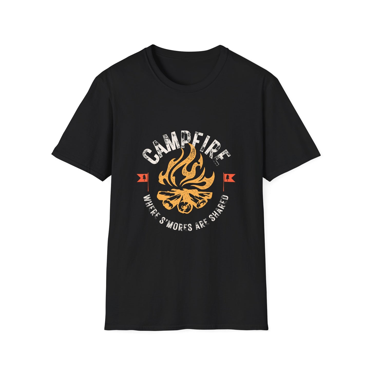 Campfires Unisex T-Shirt - S'mores Campfire Design