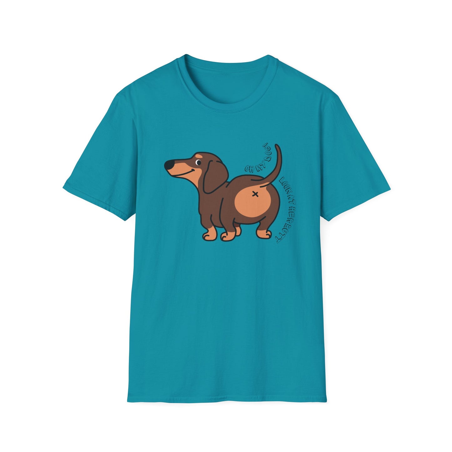 Funny Dog Lover T-Shirt - Oh My Dog, Look At Her Butt