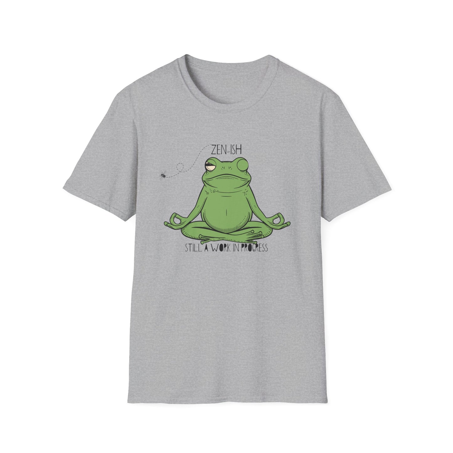 Frog Meditation T-Shirt - "Zen-ish... Still a Work in Progress