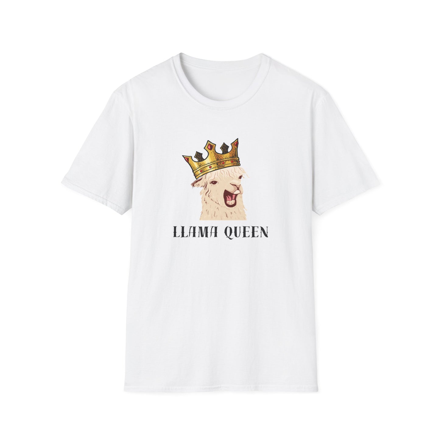 Llama Queen" Funny Llama T-Shirt