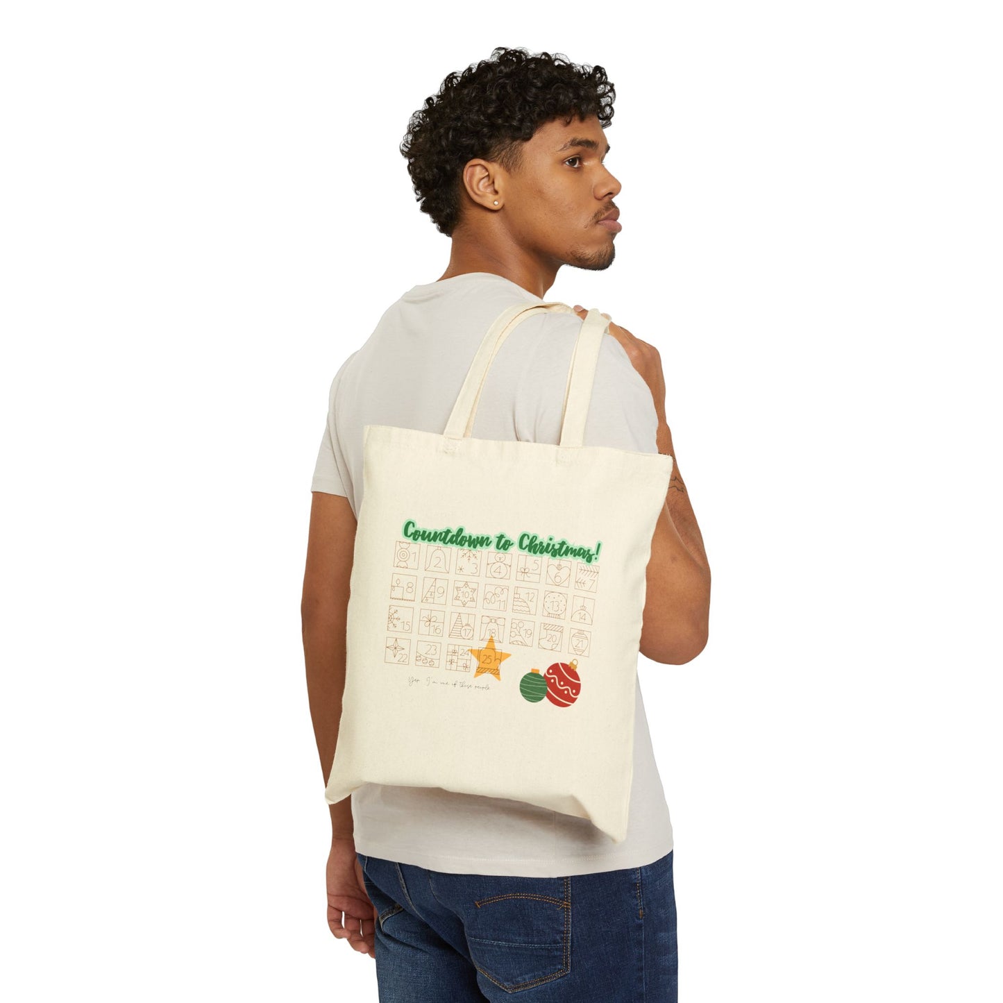 Christmas Countdown Canvas Tote Bag