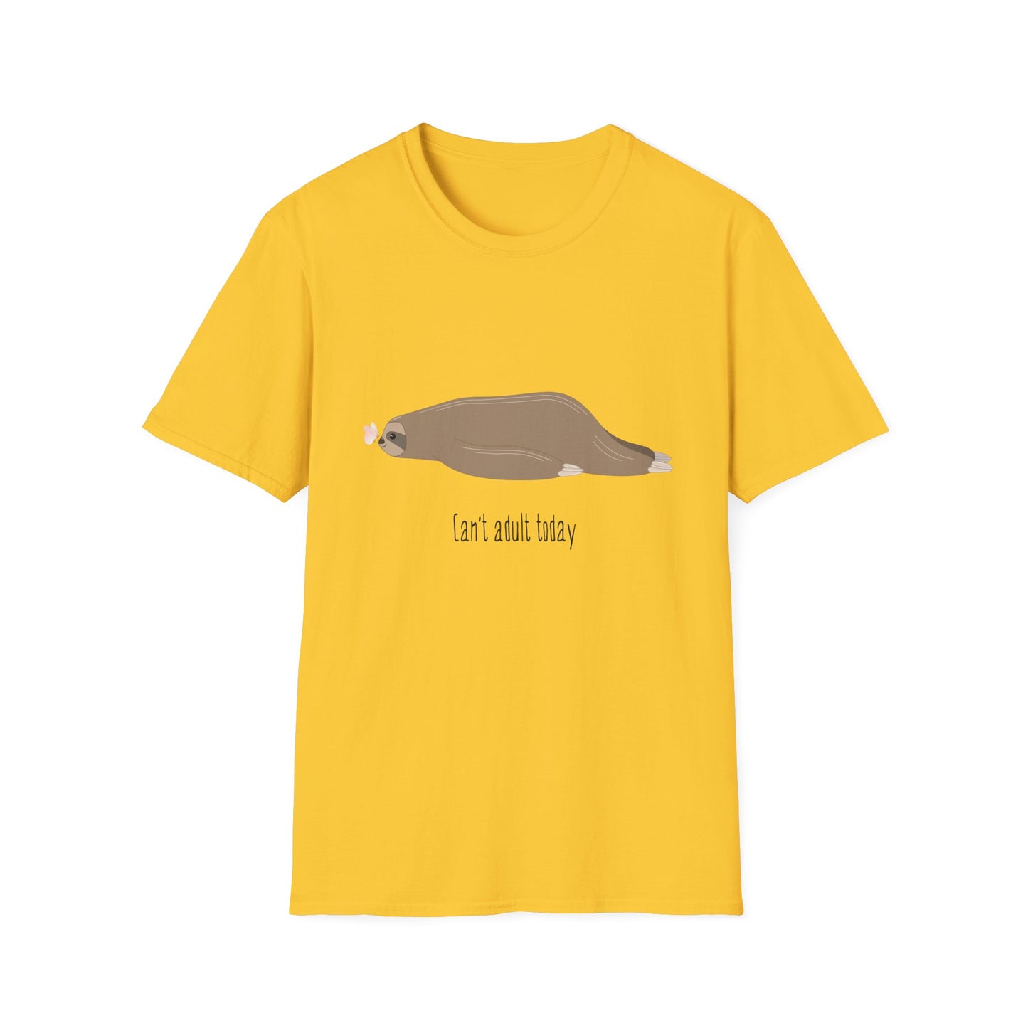 Sloth T-Shirt - I Can't Adult Today