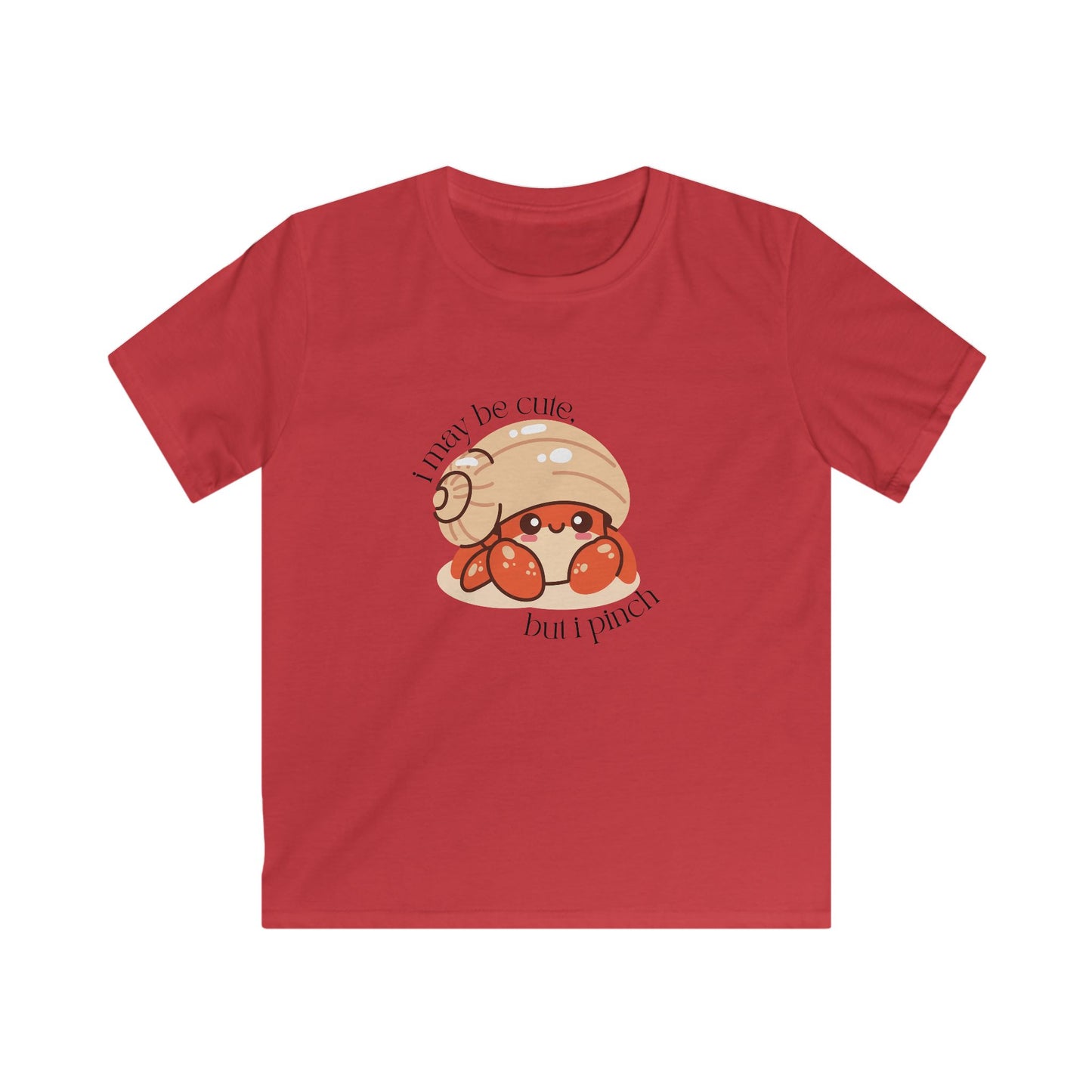 I May Be Cute But I Pinch" Kids Hermit Crab T-Shirt