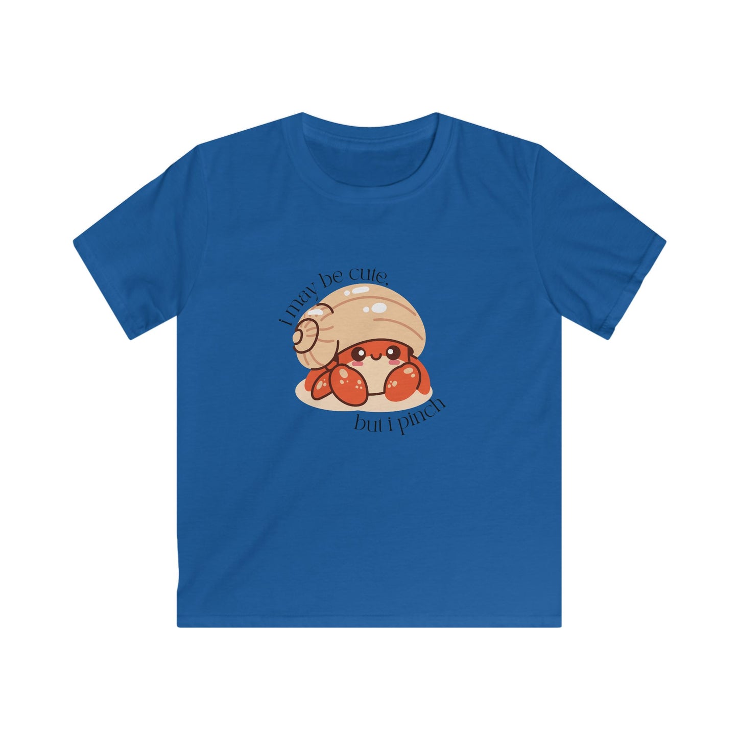 I May Be Cute But I Pinch" Kids Hermit Crab T-Shirt