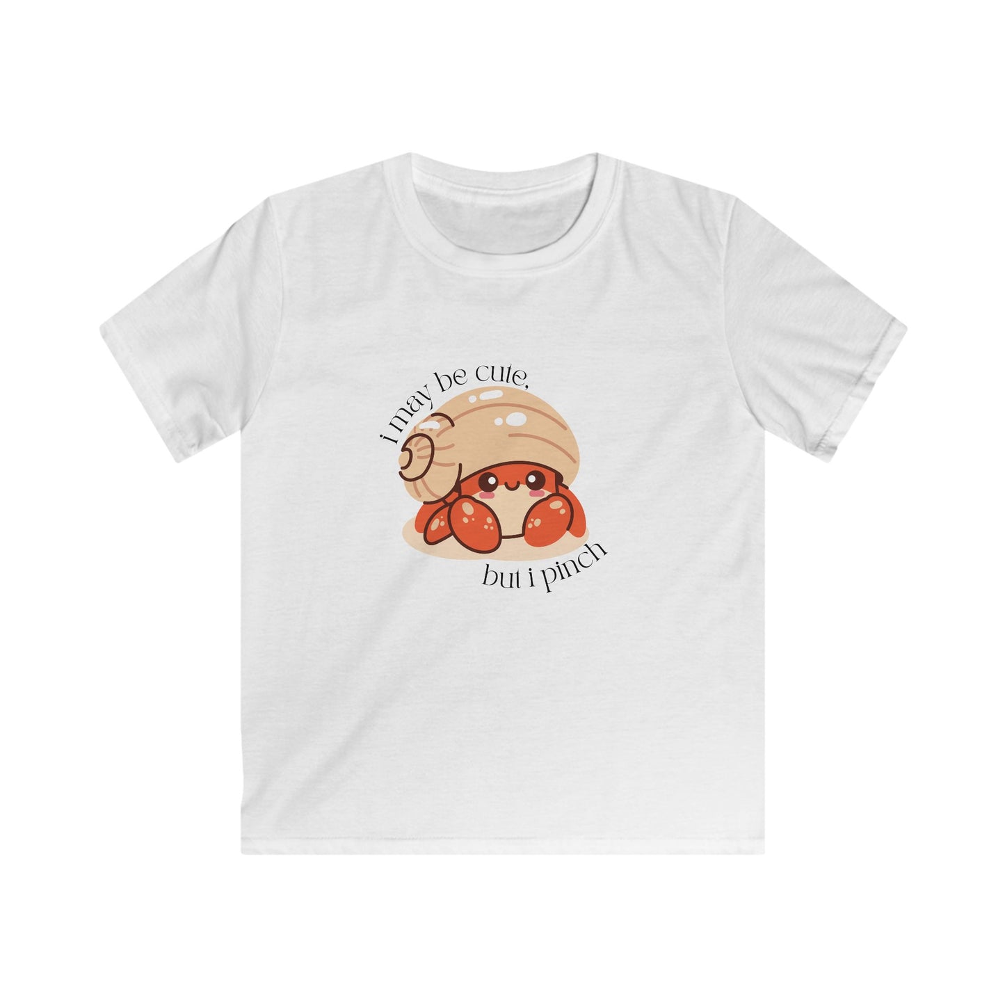 I May Be Cute But I Pinch" Kids Hermit Crab T-Shirt