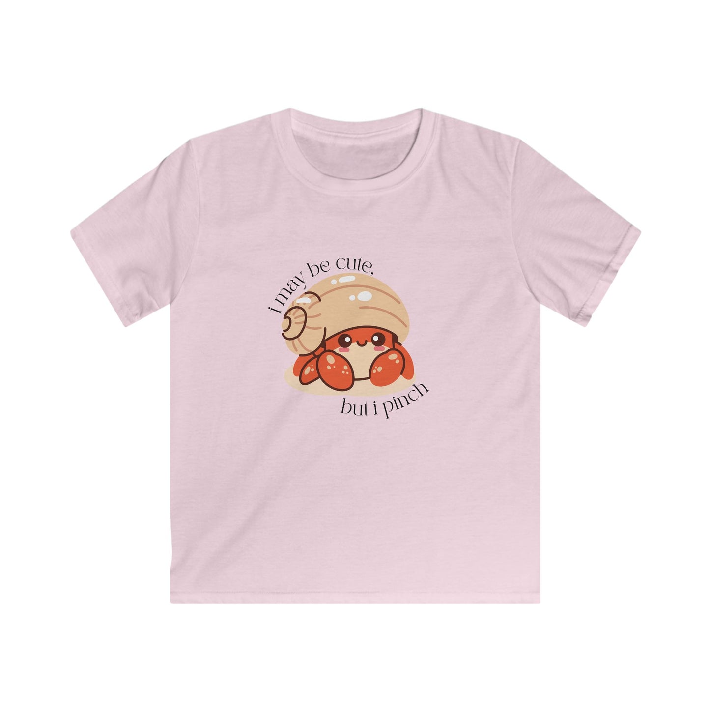 I May Be Cute But I Pinch" Kids Hermit Crab T-Shirt