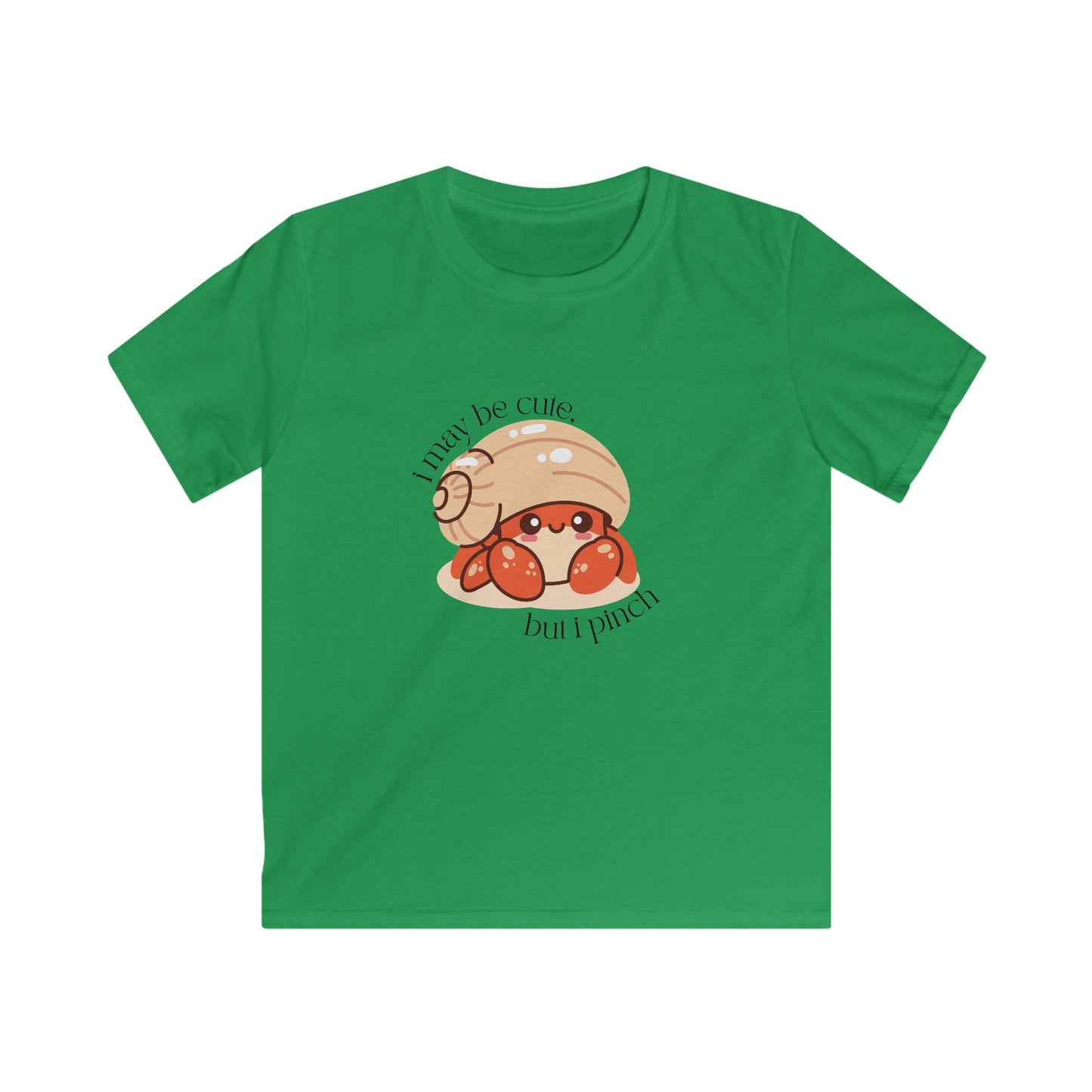 I May Be Cute But I Pinch" Kids Hermit Crab T-Shirt