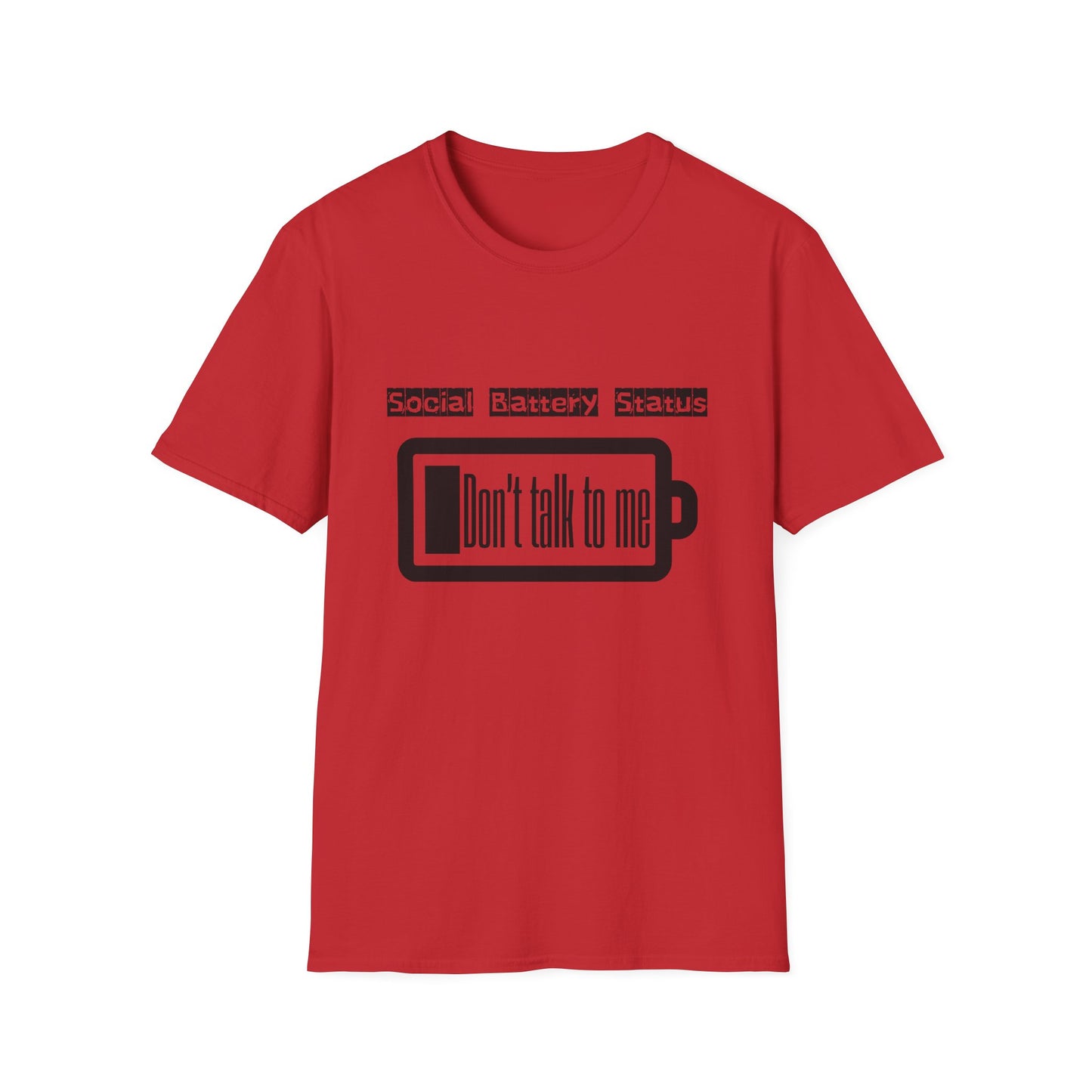 Graphic Tee Social Battery Status T-Shirt