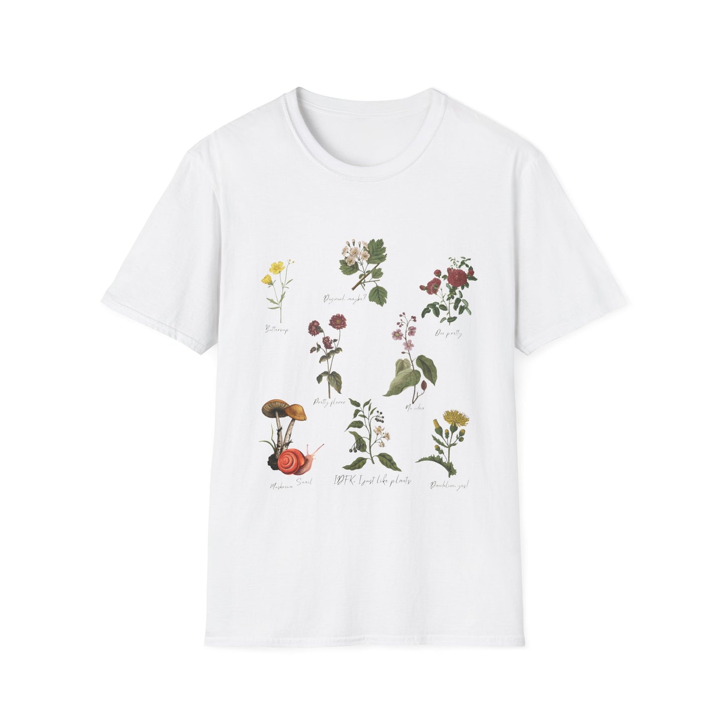 Plant Lover T-Shirt - Random Plants Design