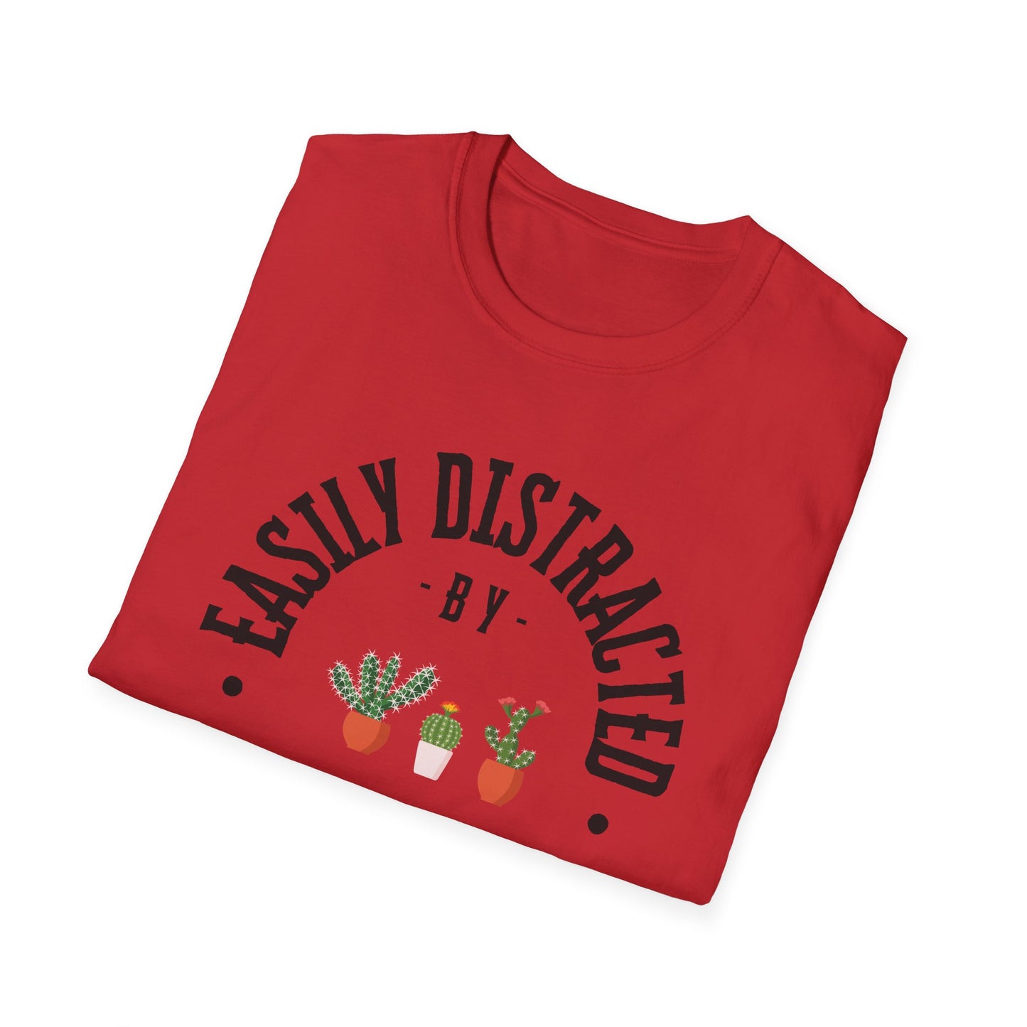 Plant Lover Softstyle T-Shirt - Easily Distracted By Plants