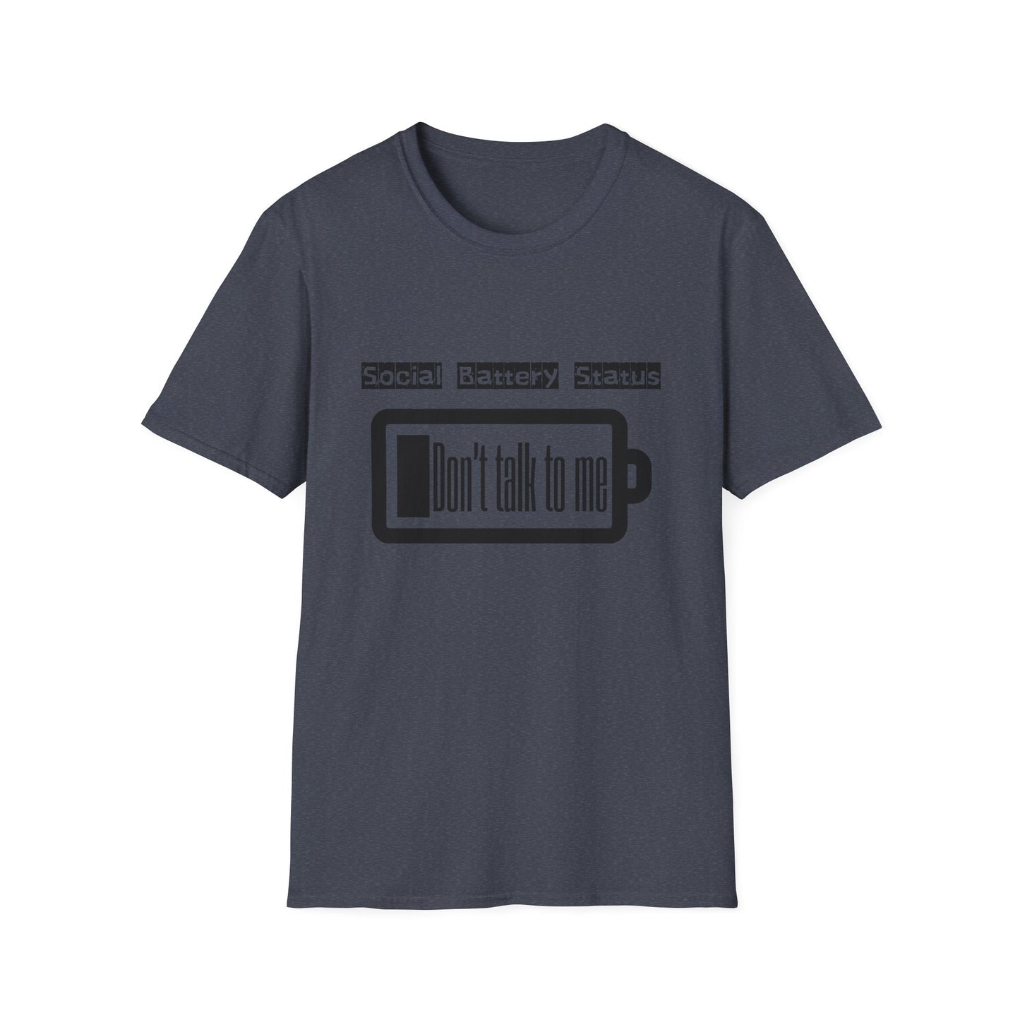 Graphic Tee Social Battery Status T-Shirt