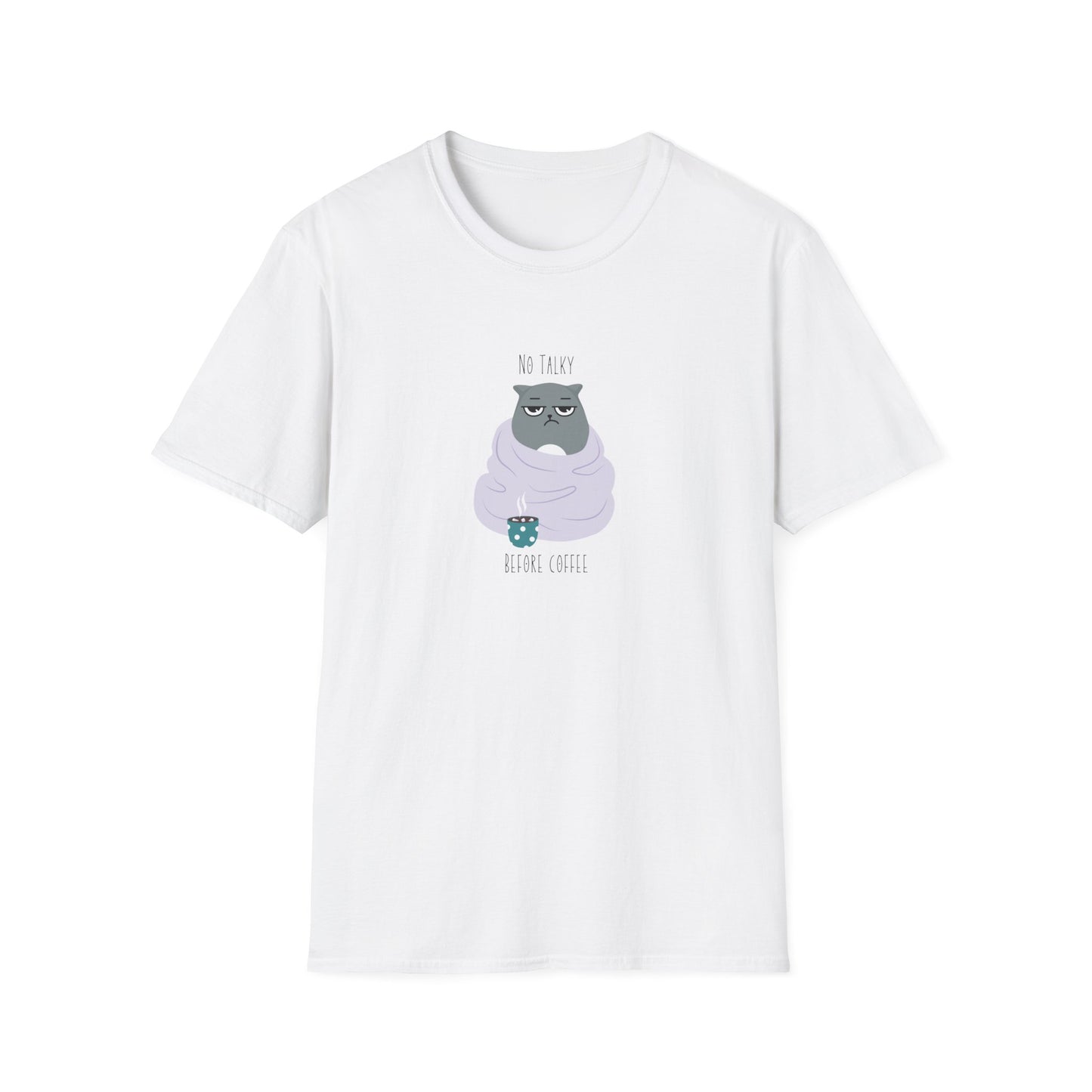 Cat - No Talky Before Coffee T-Shirt