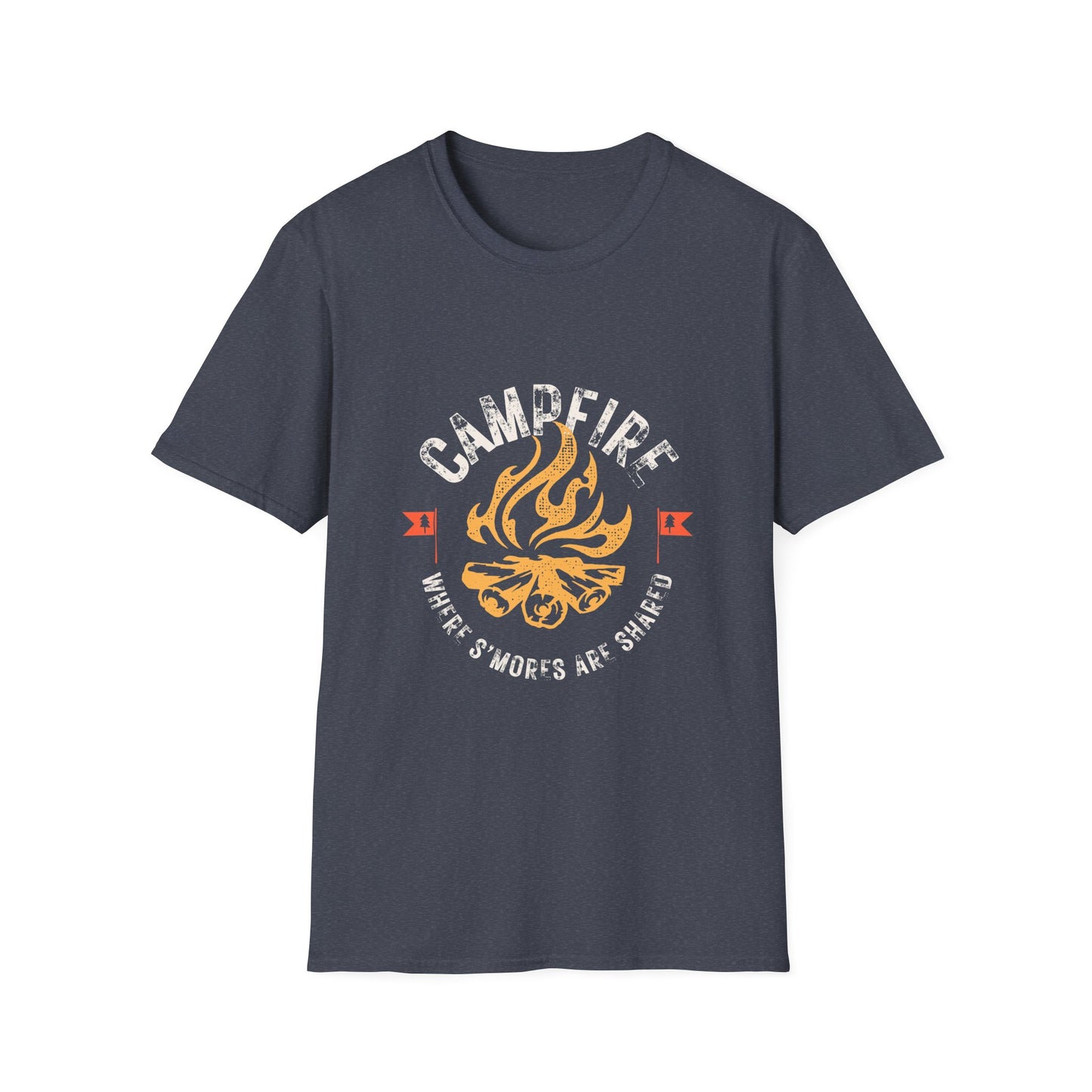 Campfires Unisex T-Shirt - S'mores Campfire Design