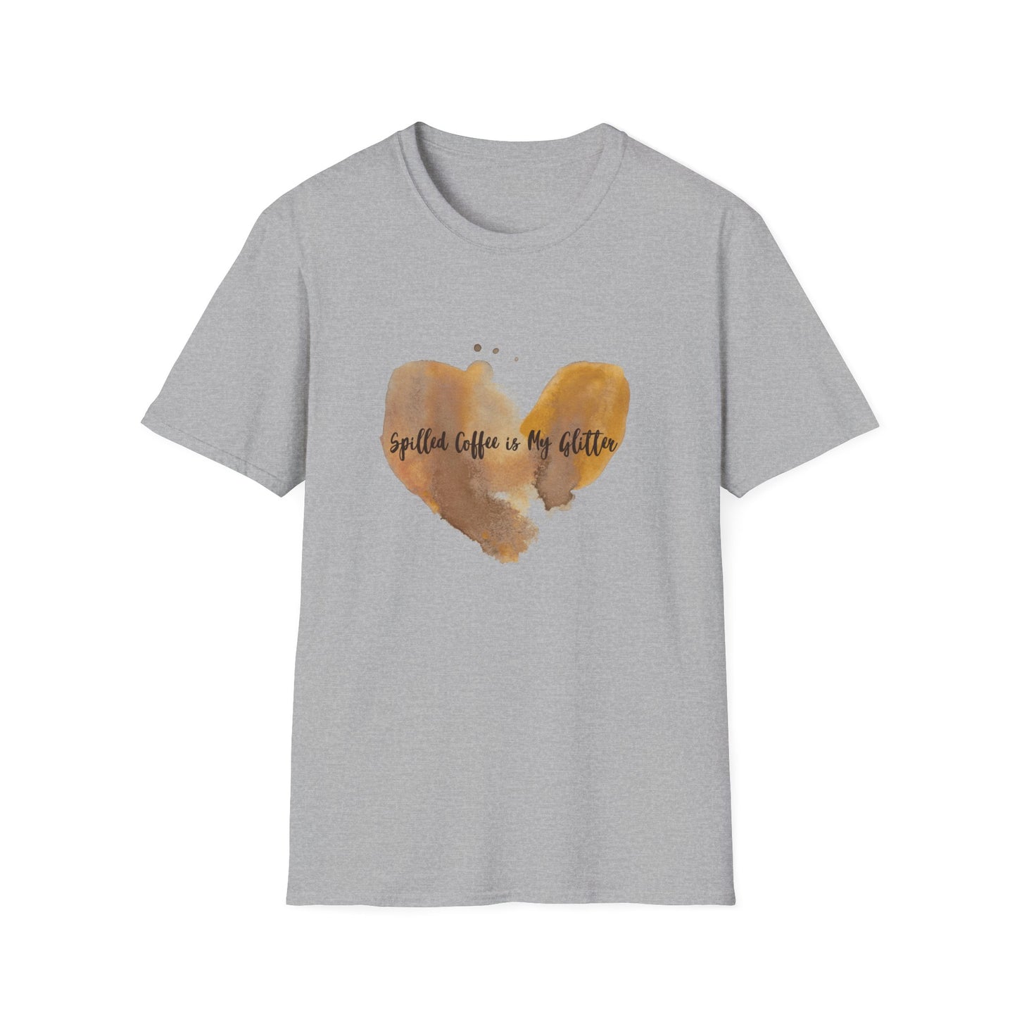 Coffee Lover Parent T-Shirt - Spilled Coffee is My Glitter