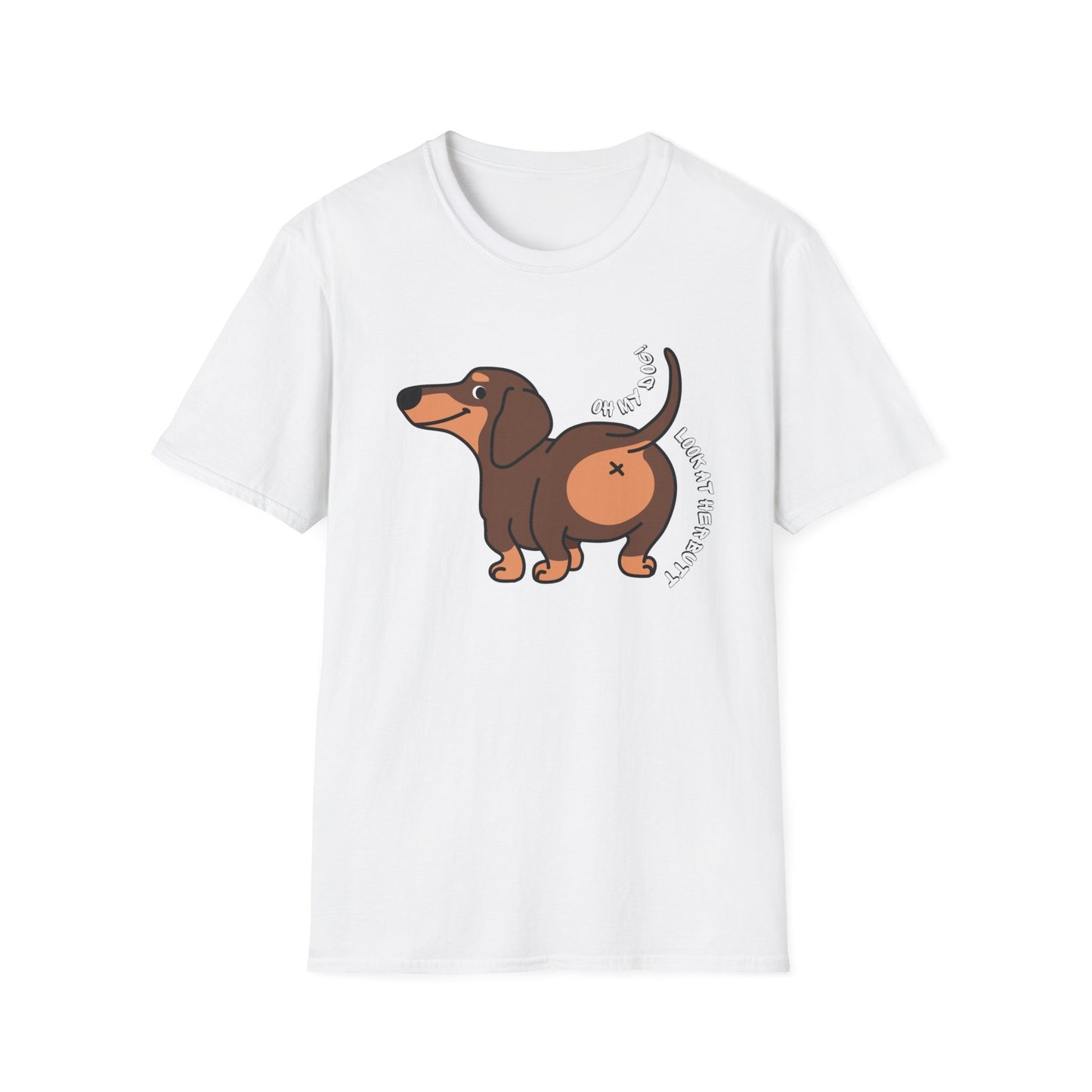 Funny Dog Lover T-Shirt - Oh My Dog, Look At Her Butt