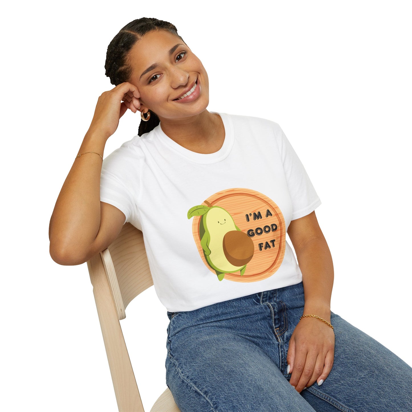 Avocado T-Shirt - "I'm a Good Fat"