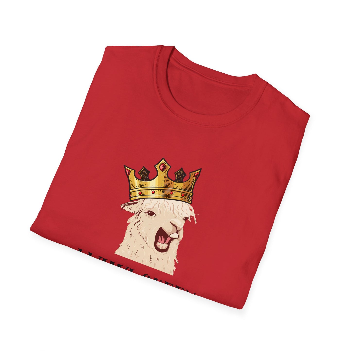 Llama Queen" Funny Llama T-Shirt