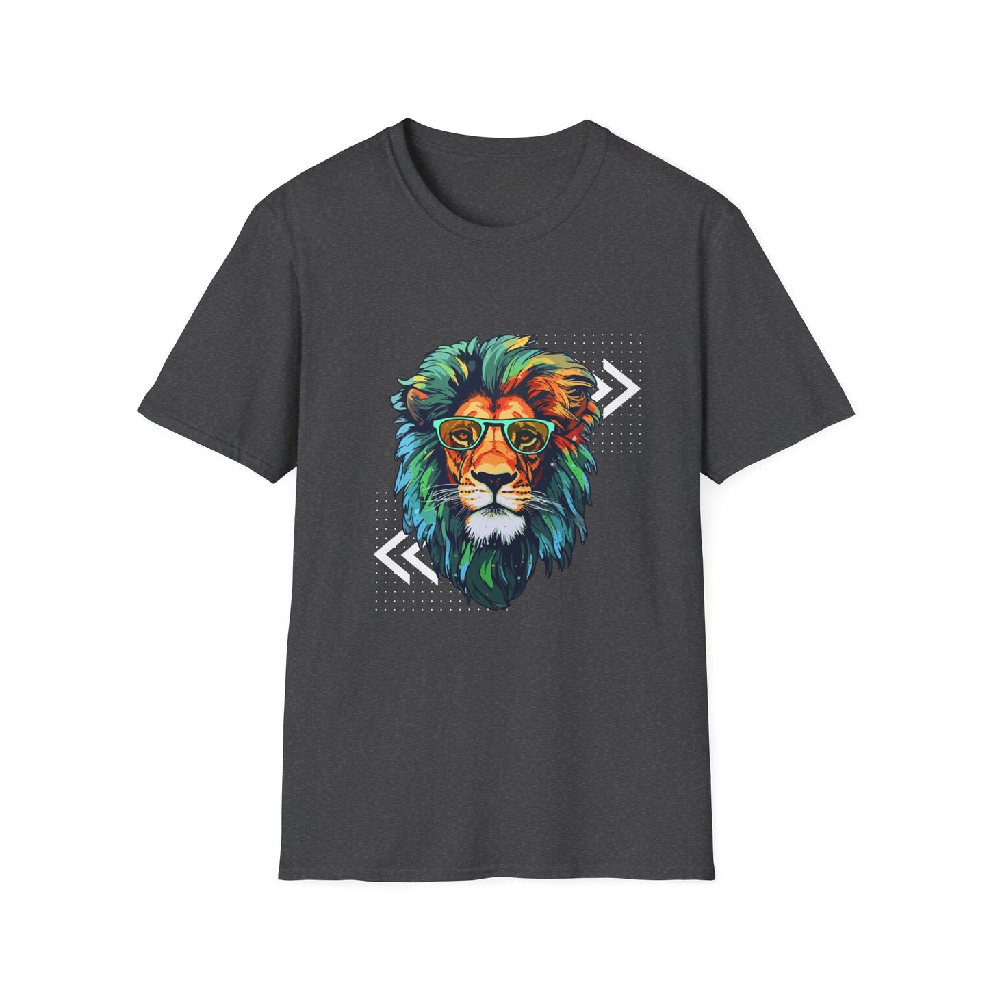 Graffiti-Style Lion with Glasses T-Shirt