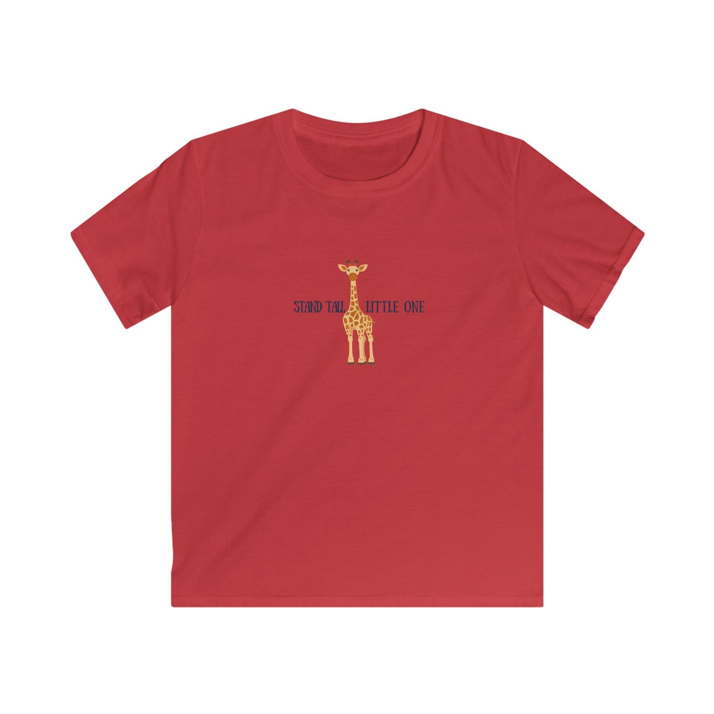 Kids Tee Cute Giraffe Stand Tall Little One