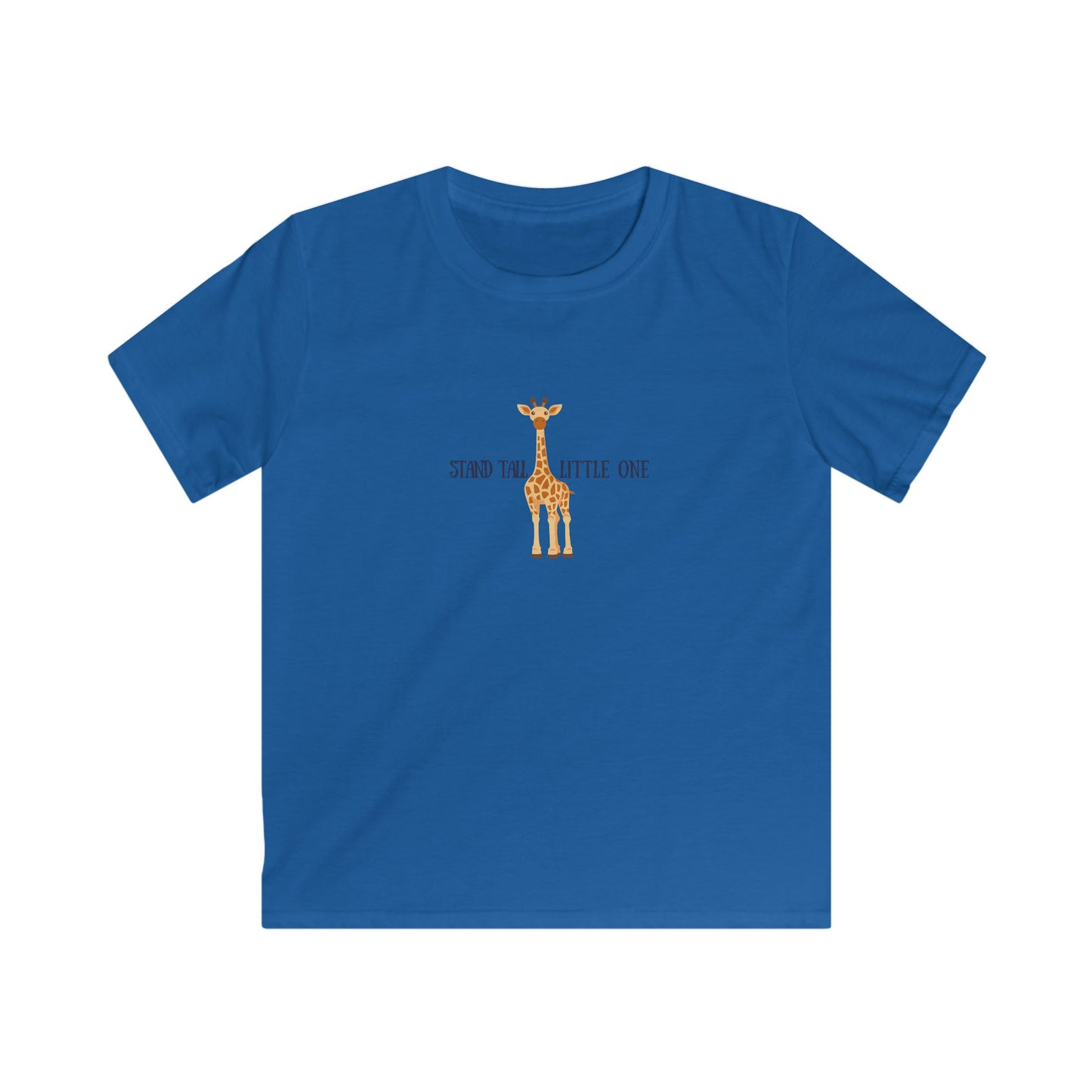 Kids Tee Cute Giraffe Stand Tall Little One