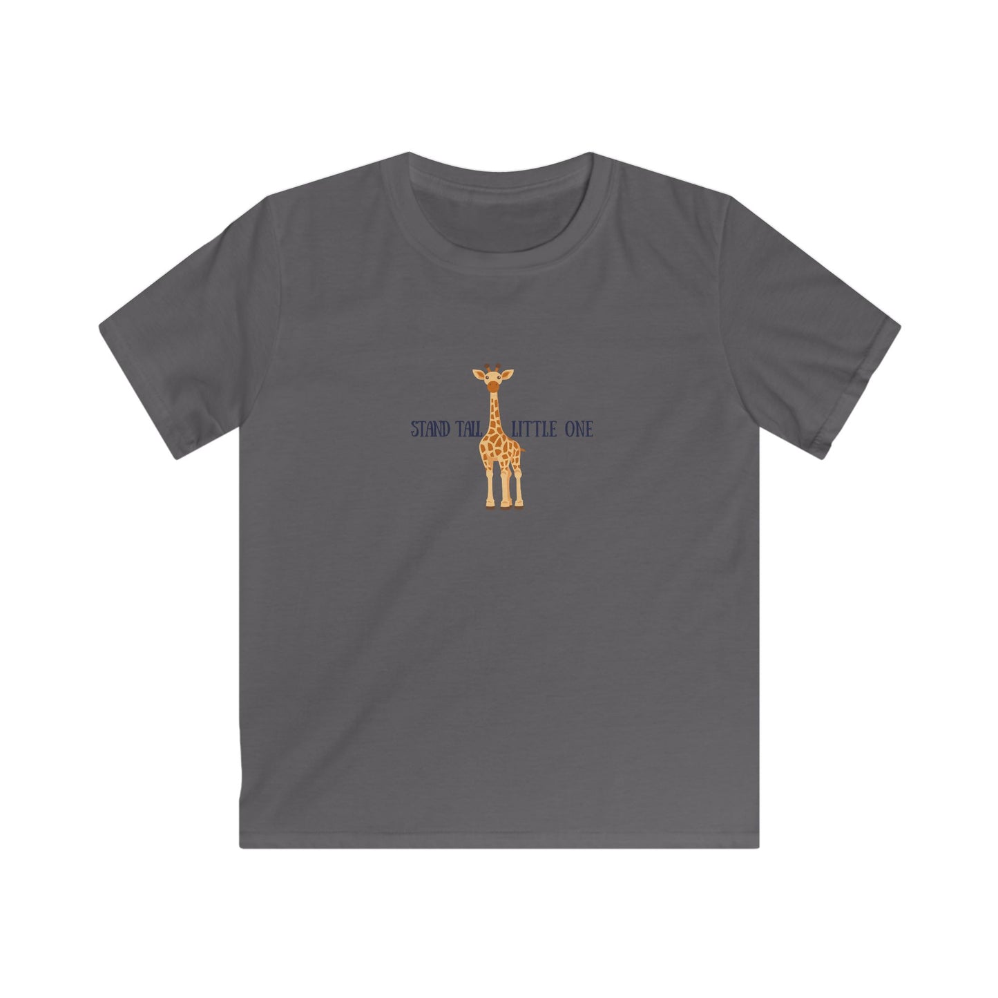 Kids Tee Cute Giraffe Stand Tall Little One