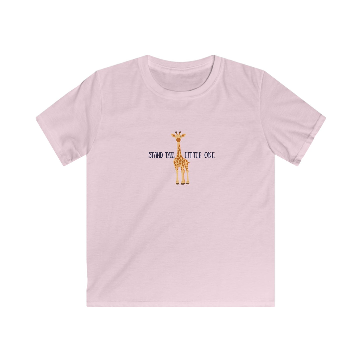 Kids Tee Cute Giraffe Stand Tall Little One