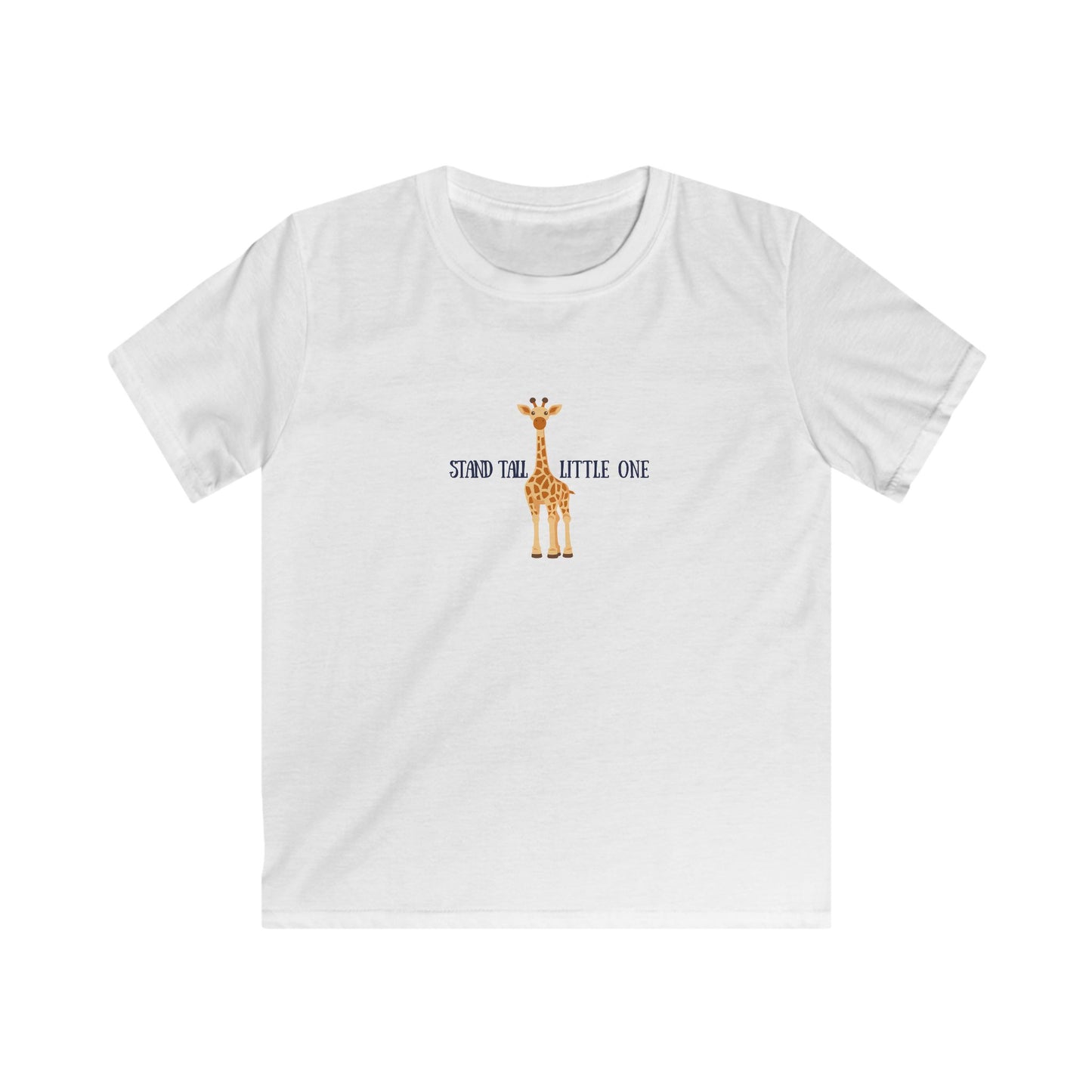 Kids Tee Cute Giraffe Stand Tall Little One