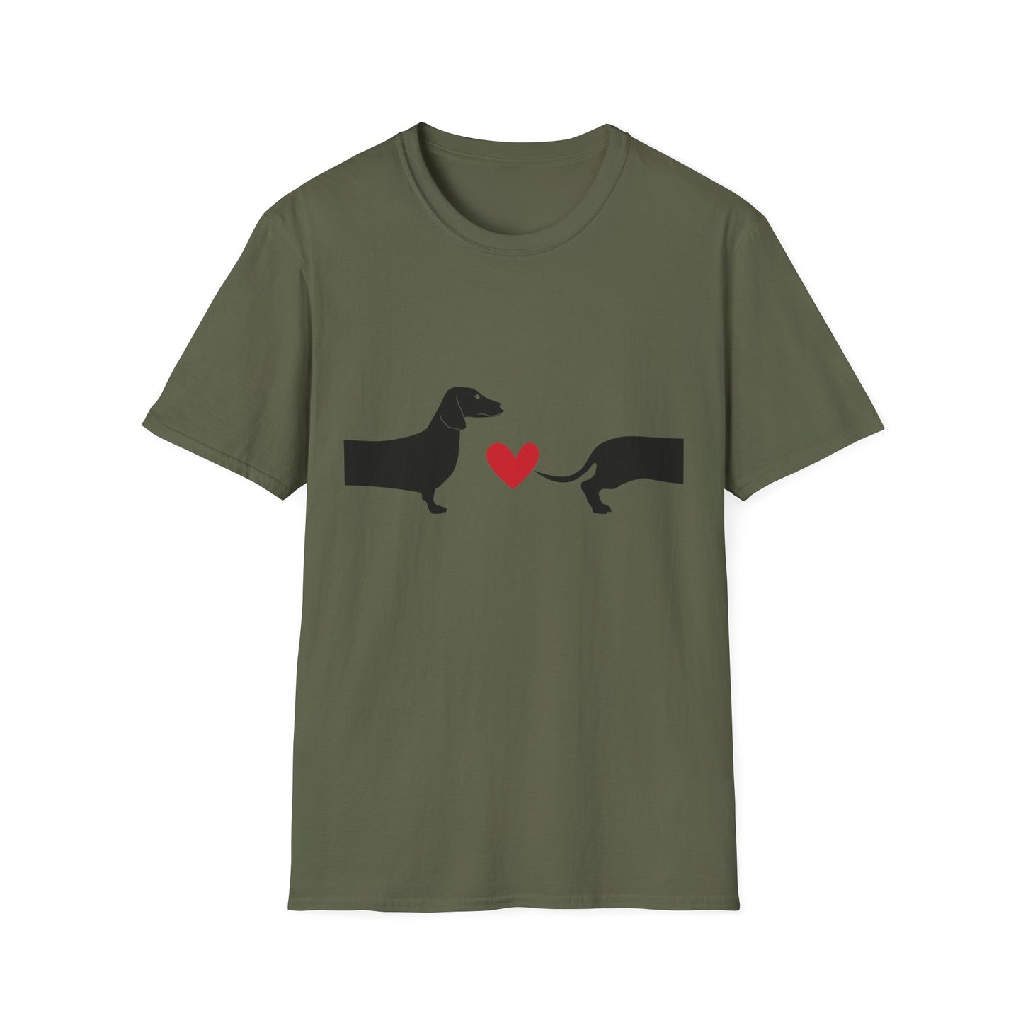 Dachshund Heart Unisex T-Shirt