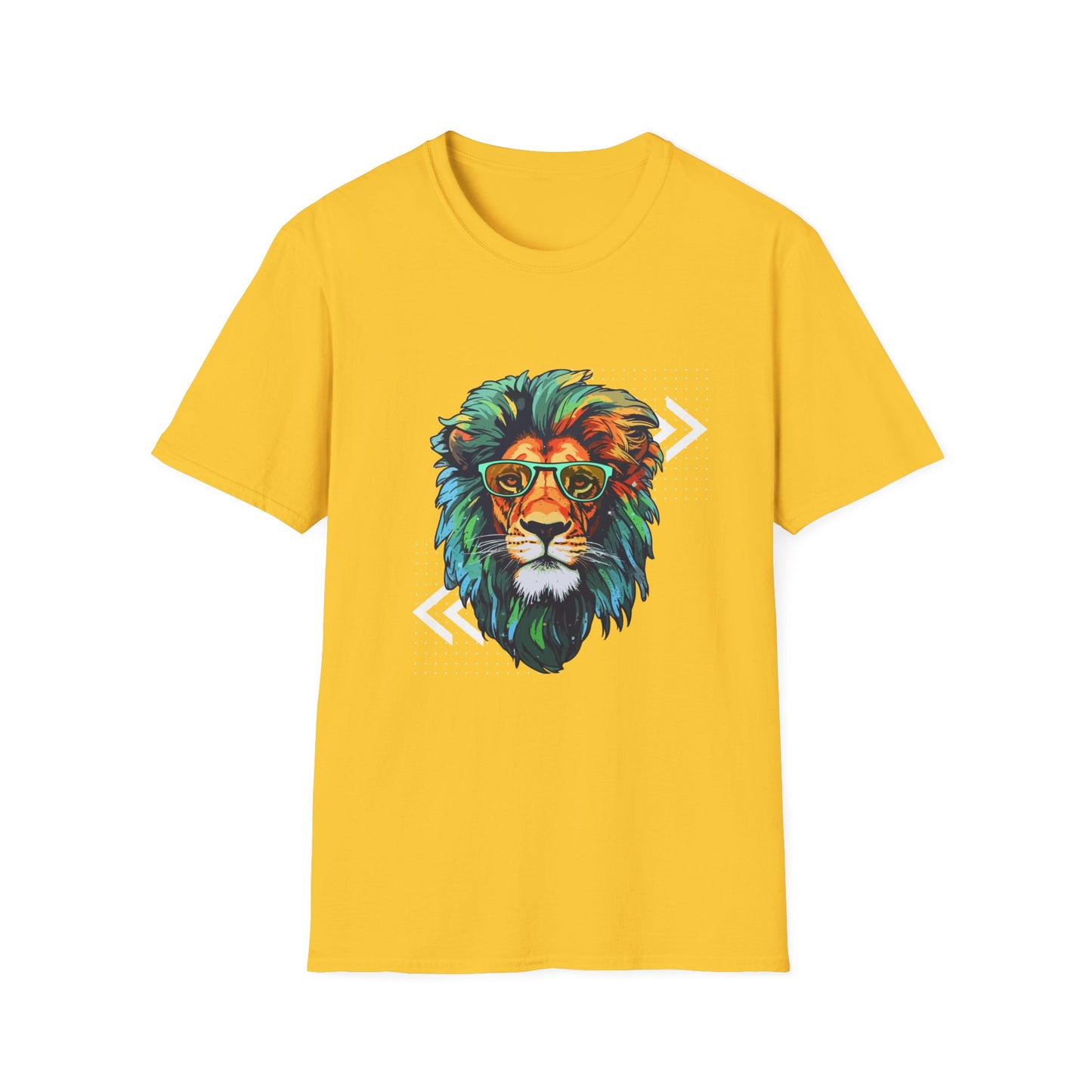 Graffiti-Style Lion with Glasses T-Shirt