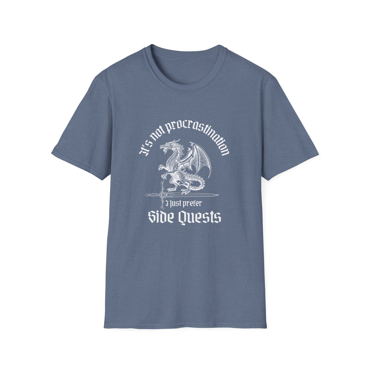 It's Not Procrastination, I Just Prefer Side Quests Dragon T-Shirt