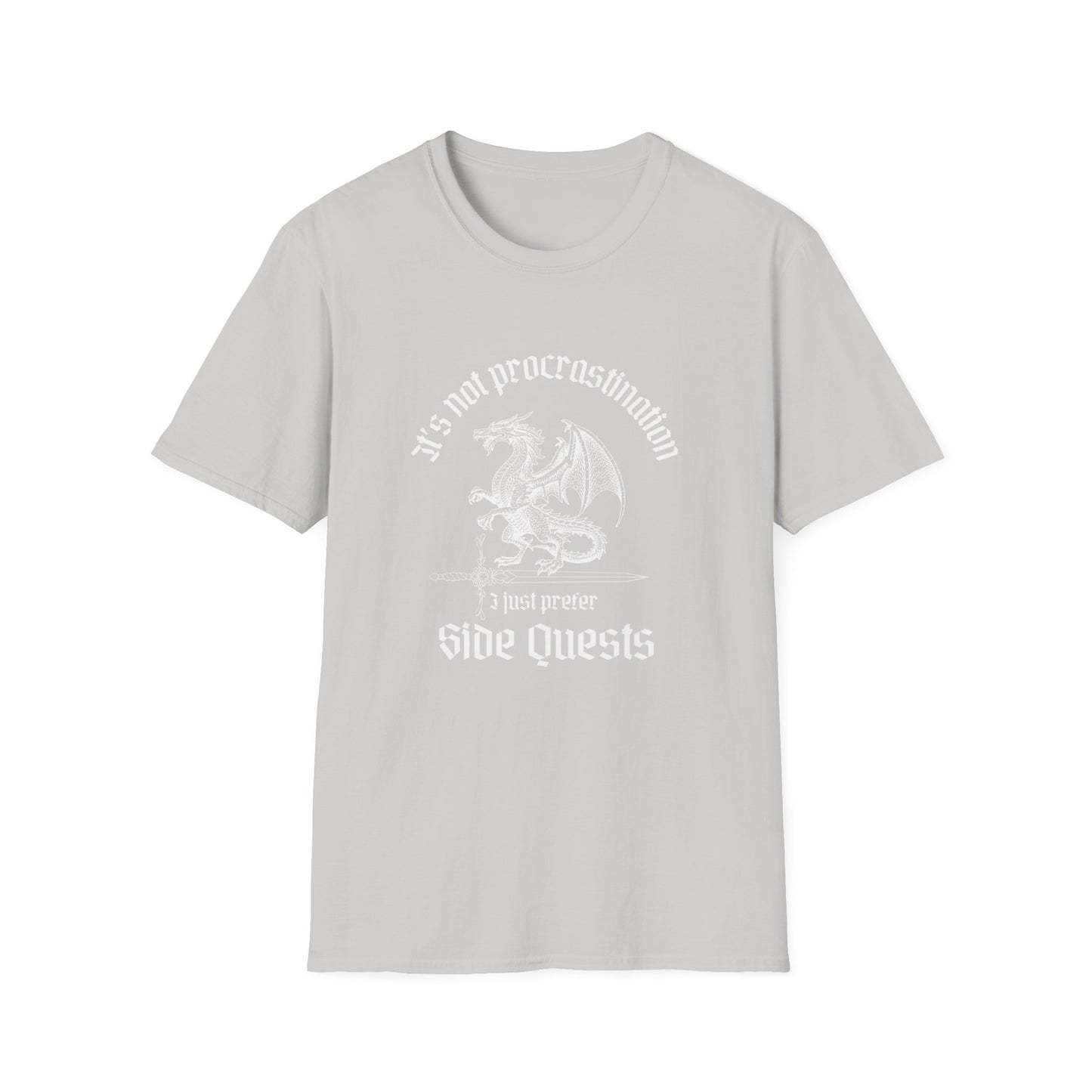 It's Not Procrastination, I Just Prefer Side Quests Dragon T-Shirt